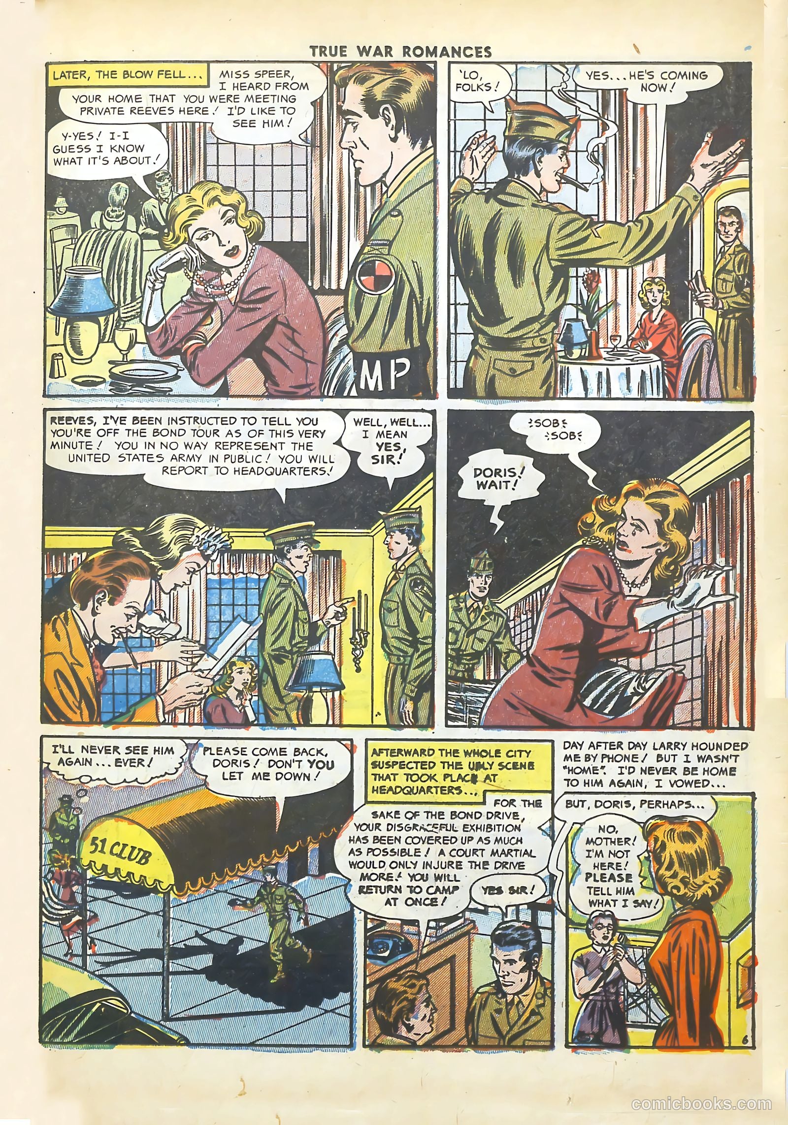 True War Romances #11 (1953) — page 23 of 36