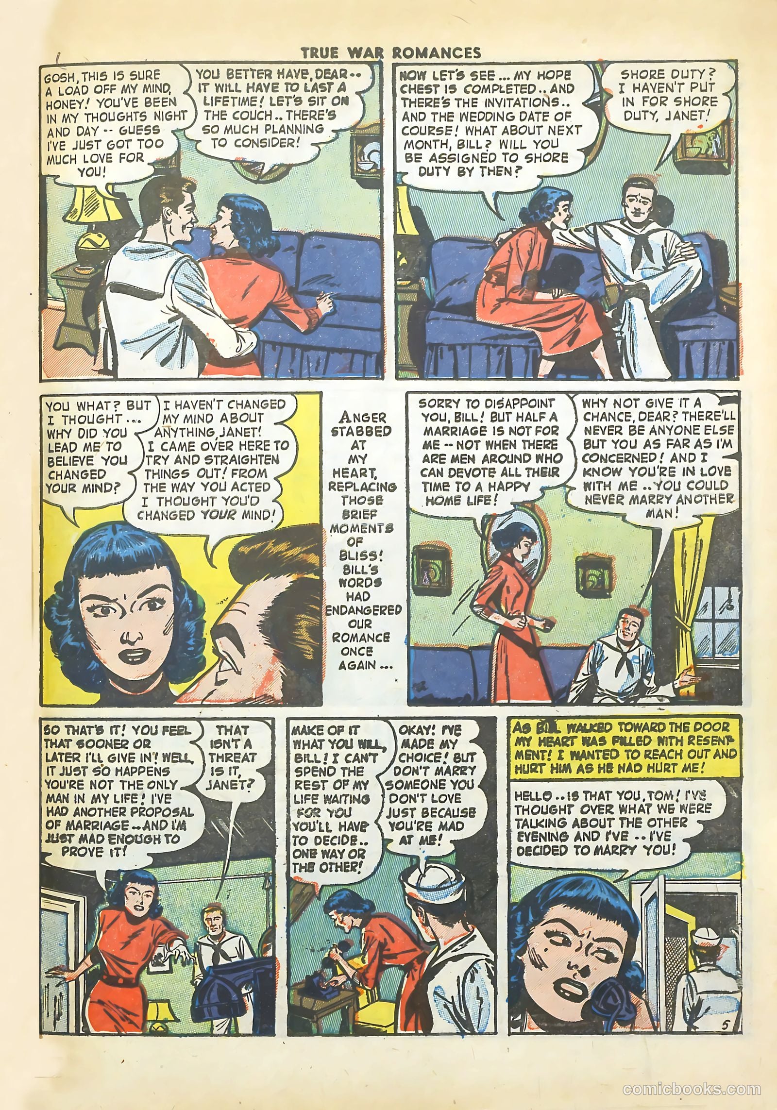 True War Romances #11 (1953) — page 31 of 36