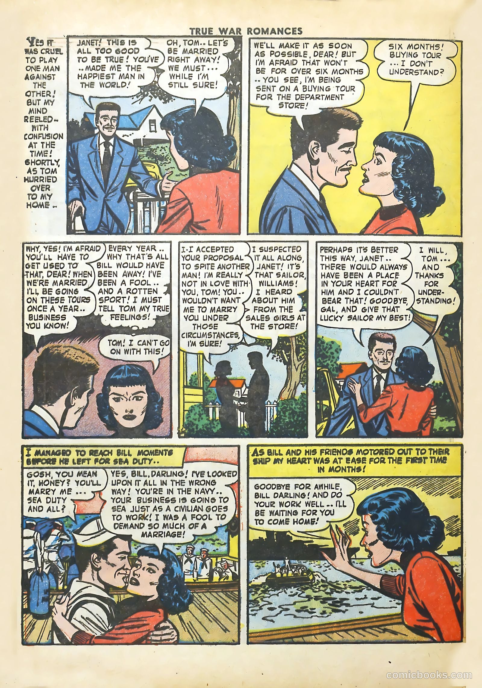 True War Romances #11 (1953) — page 32 of 36