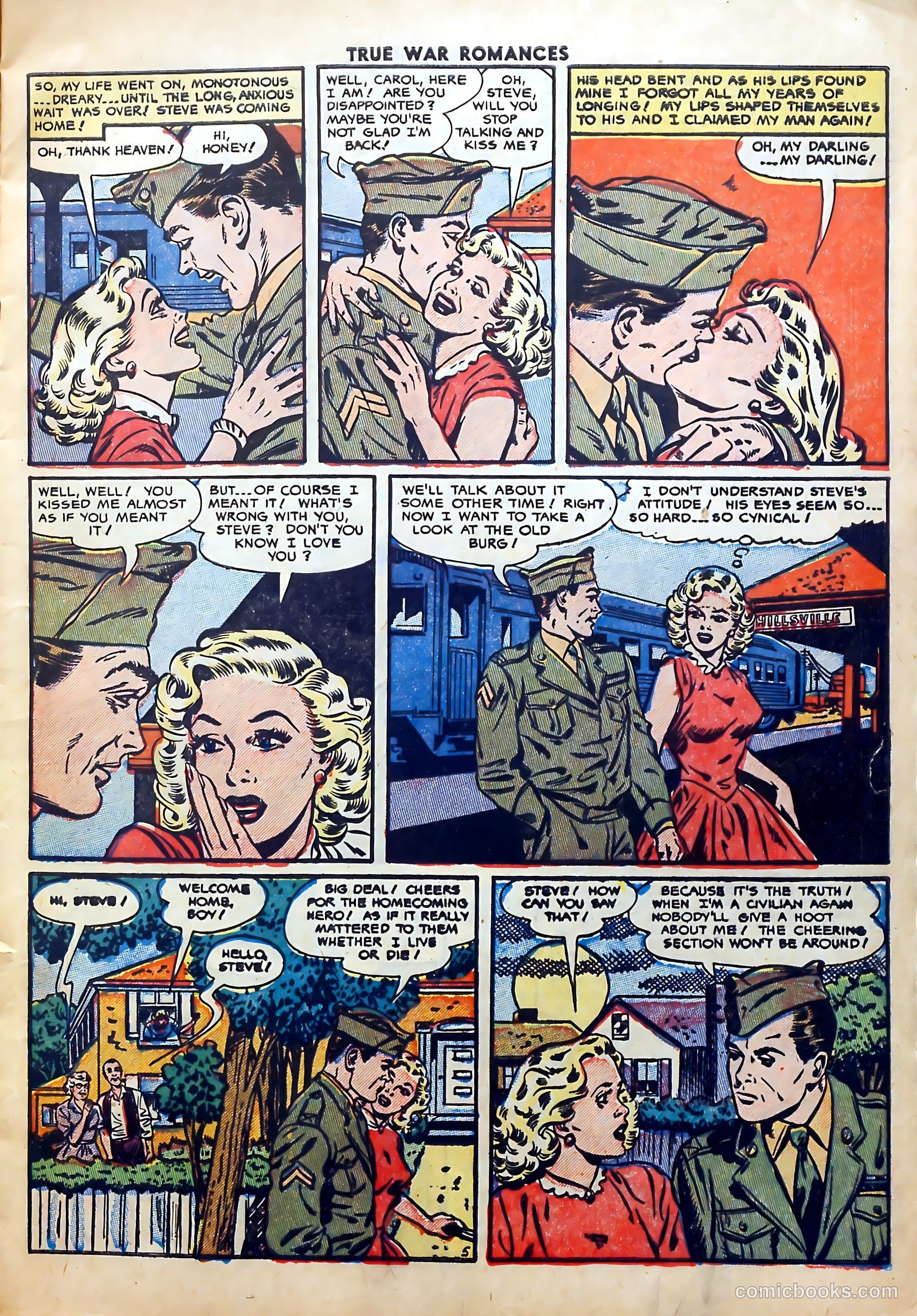 True War Romances #12 (1953) — page 7 of 37