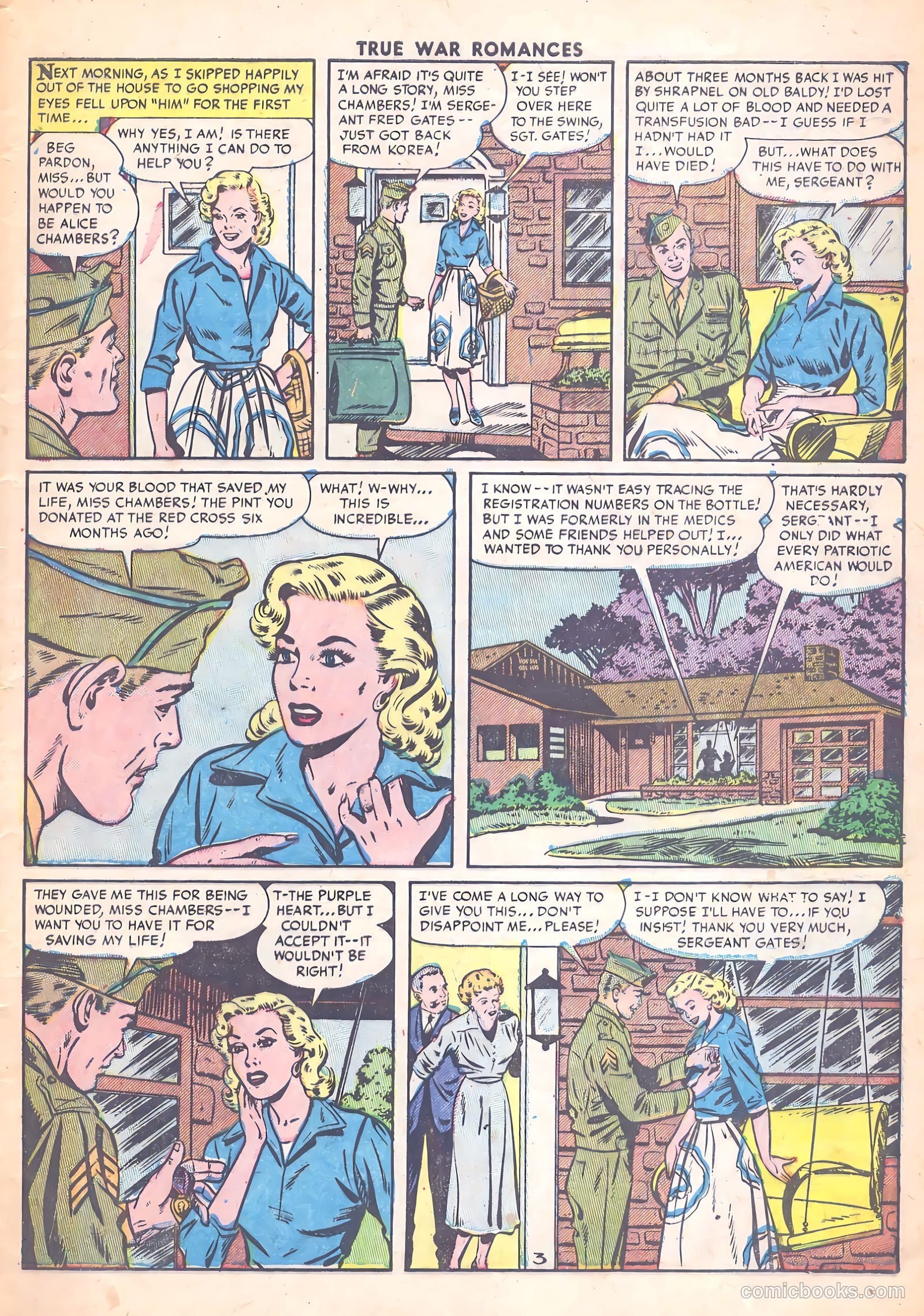 True War Romances #13 (1954) — page 5 of 36