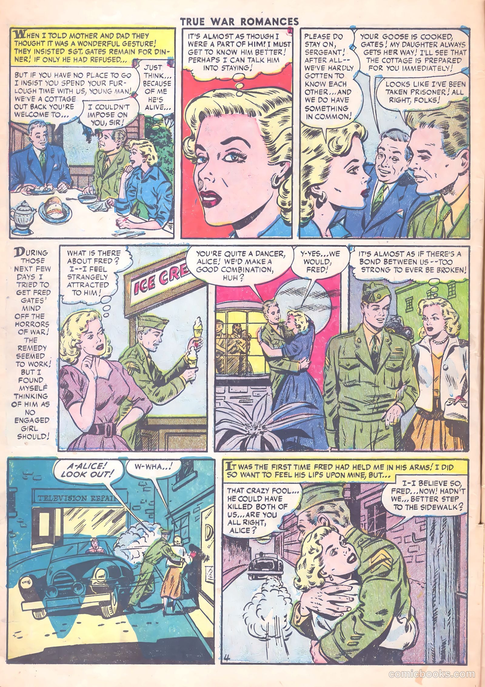 True War Romances #13 (1954) — page 6 of 36