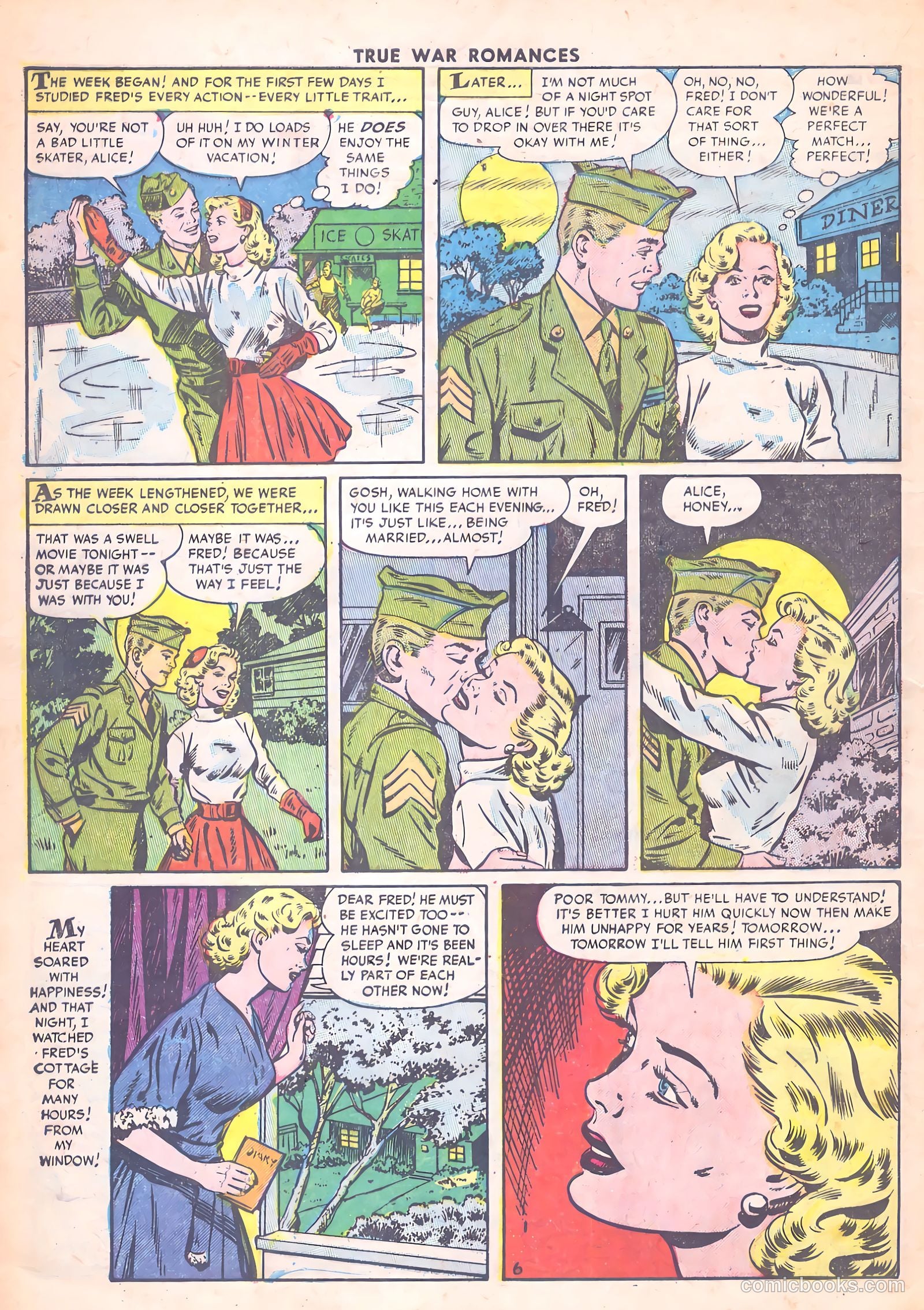 True War Romances #13 (1954) — page 8 of 36