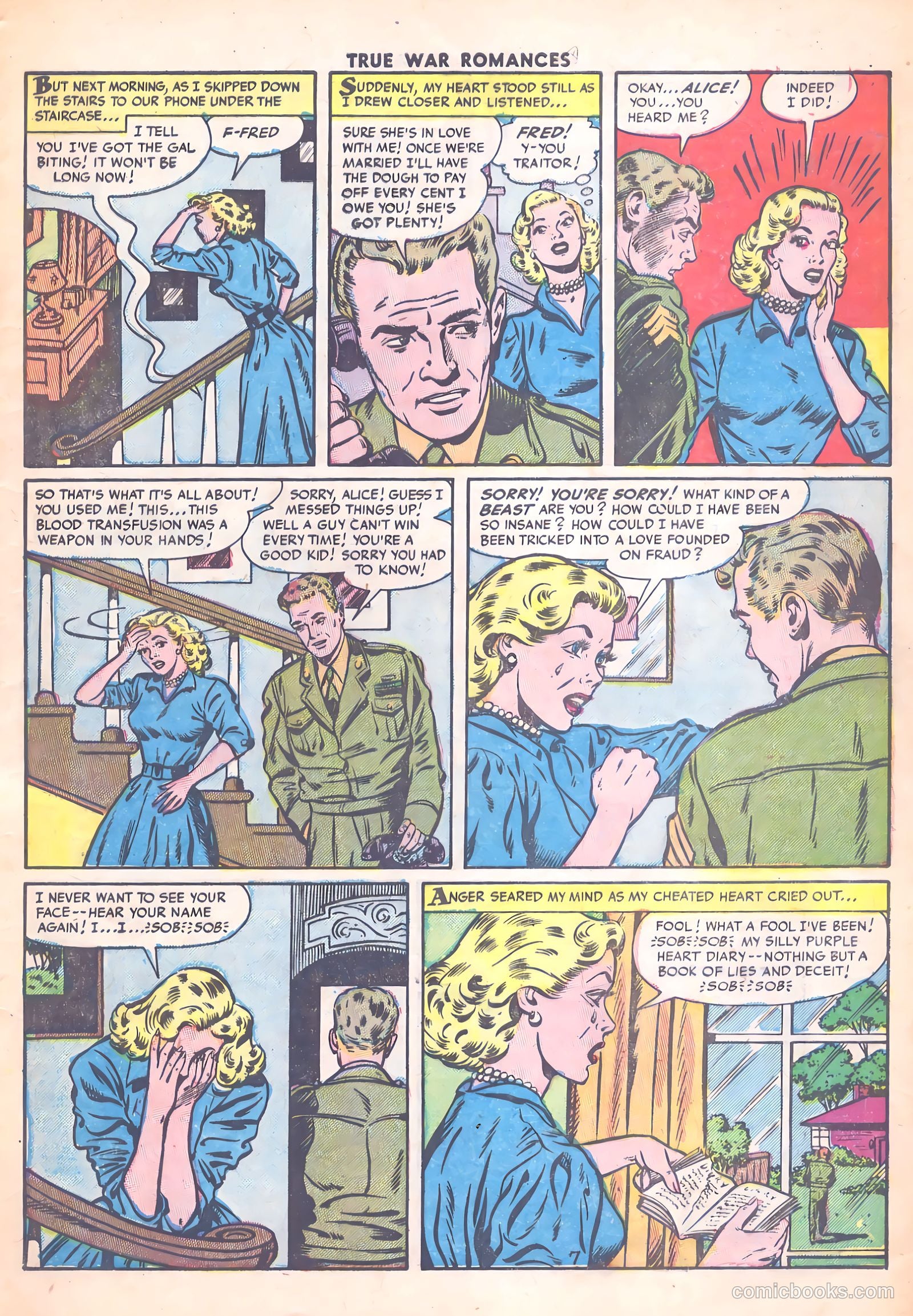 True War Romances #13 (1954) — page 9 of 36