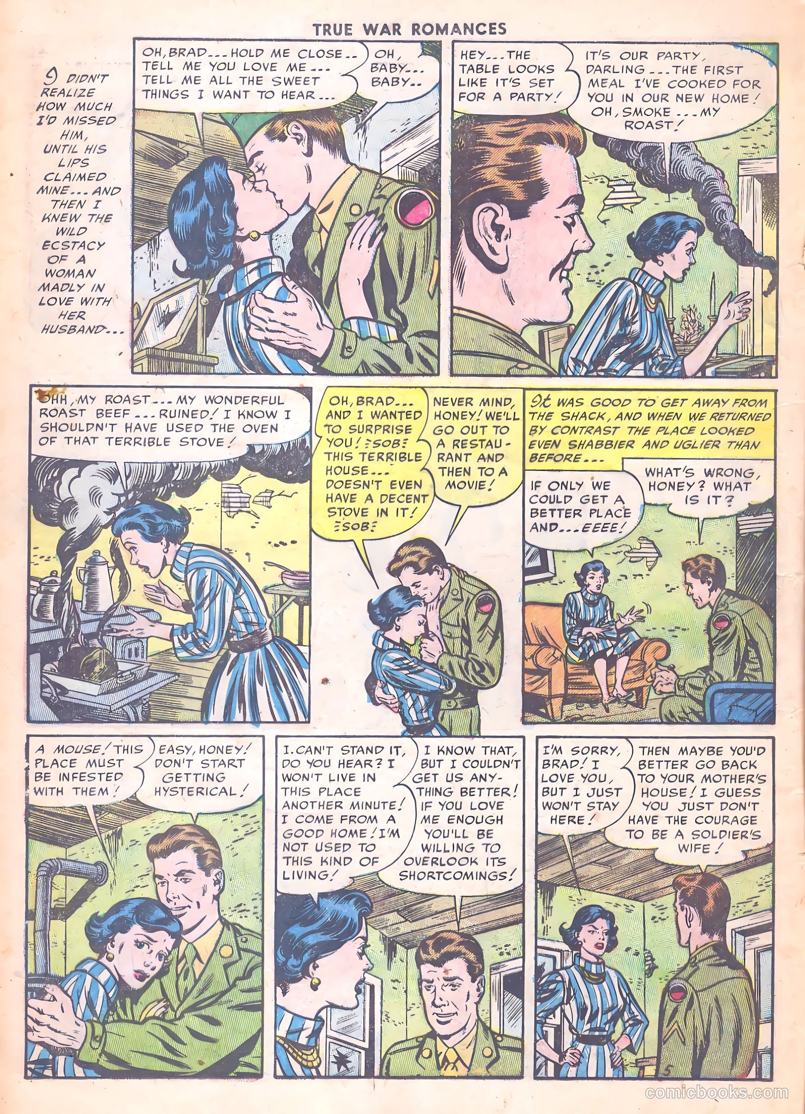 True War Romances #13 (1954) — page 16 of 36