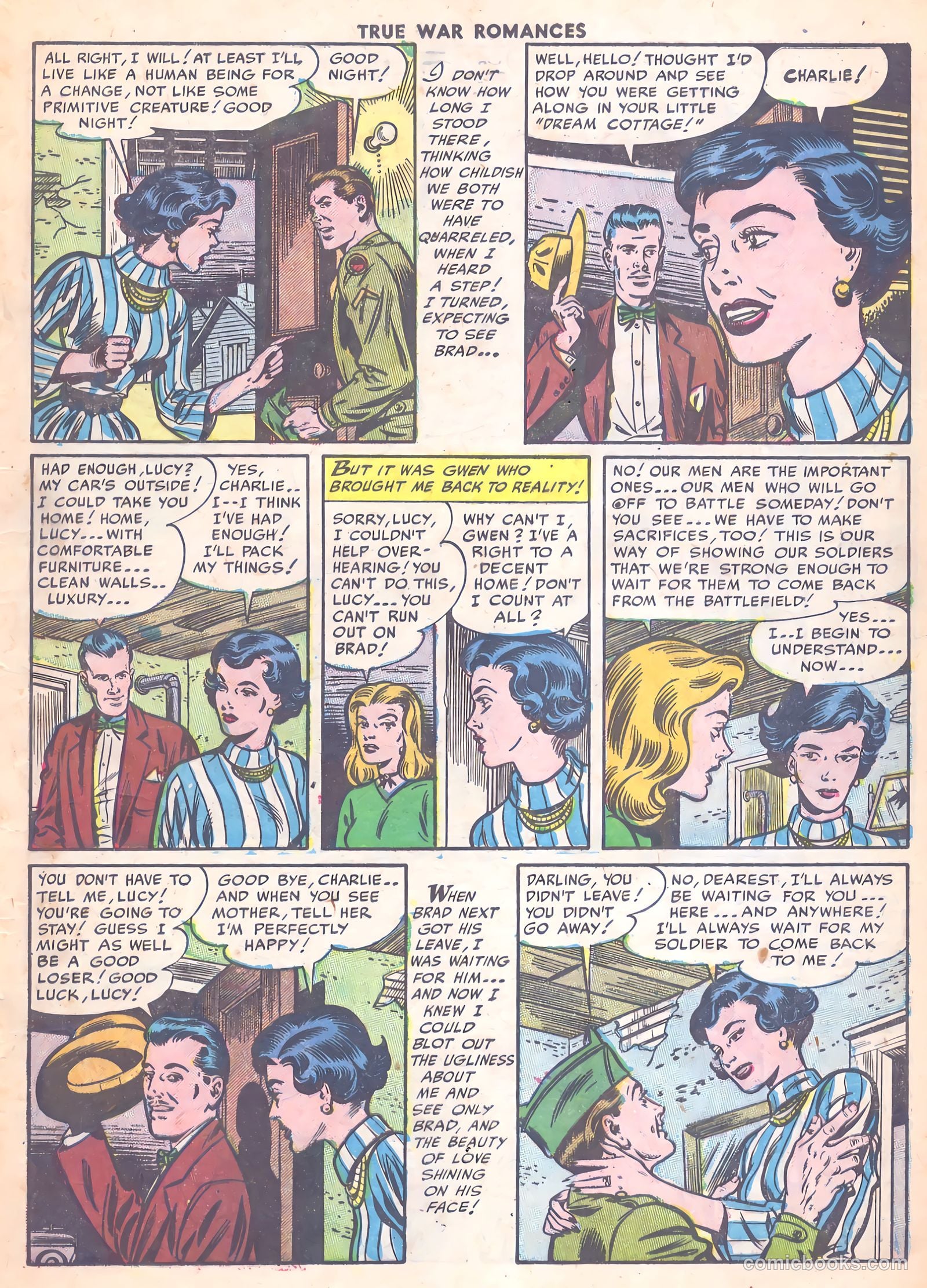 True War Romances #13 (1954) — page 17 of 36