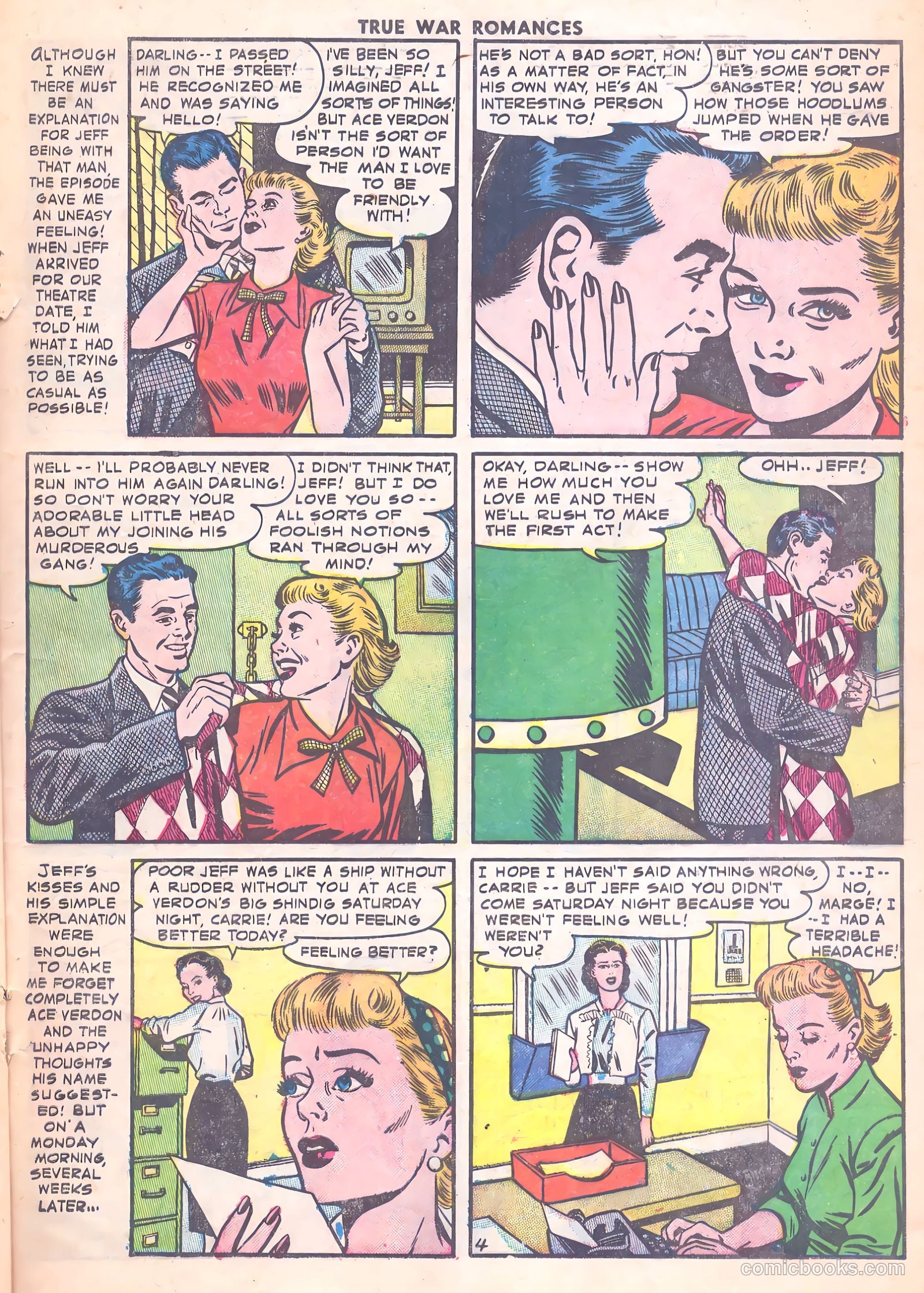 True War Romances #13 (1954) — page 21 of 36