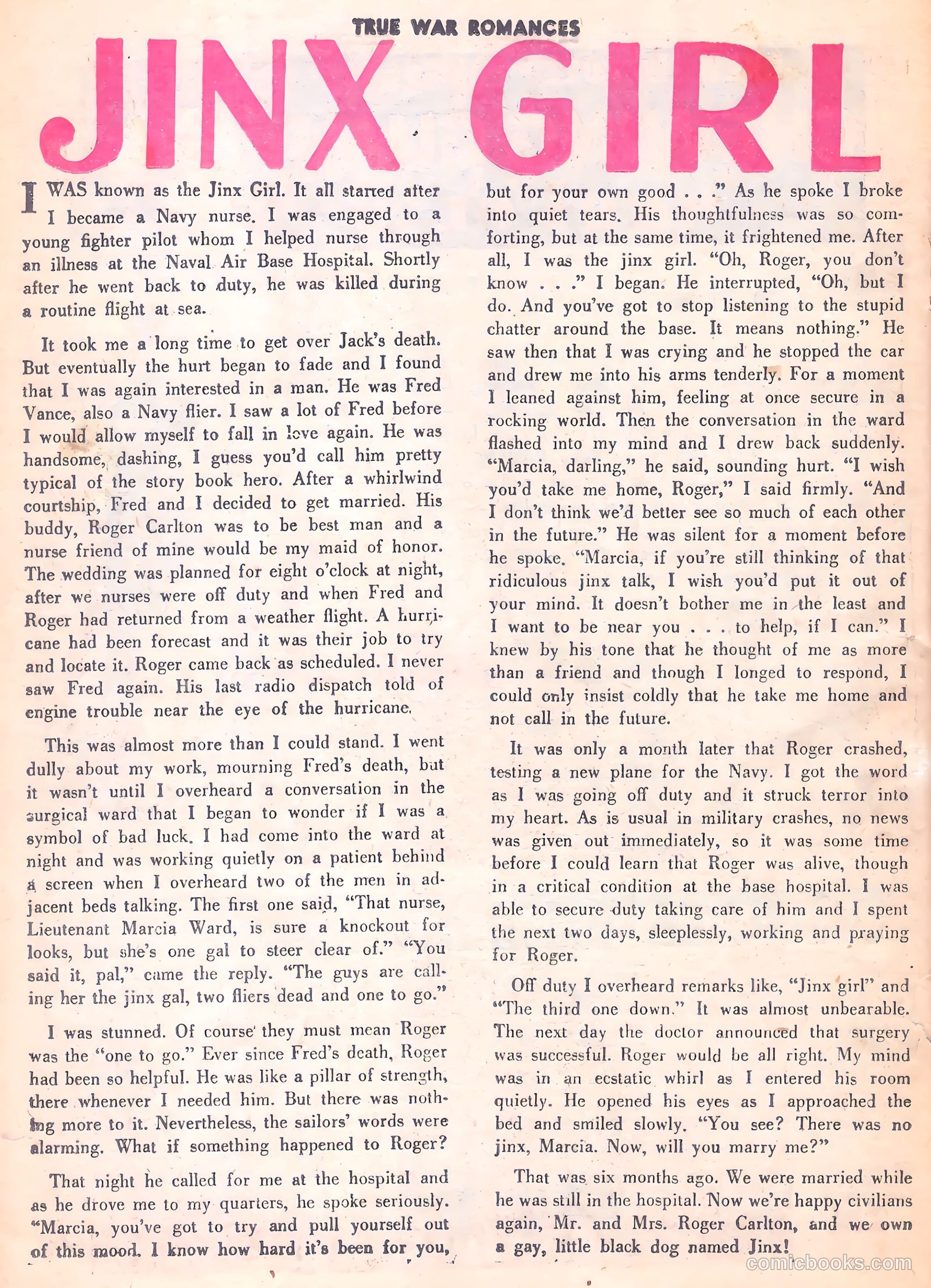 True War Romances #13 (1954) — page 26 of 36