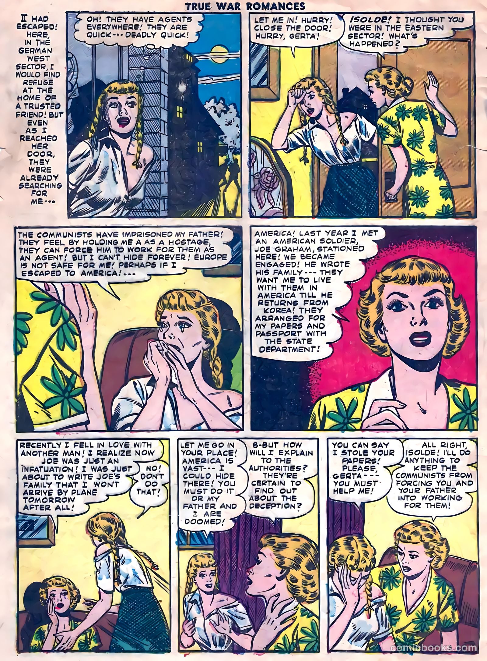 True War Romances #14 (1954) — page 4 of 36