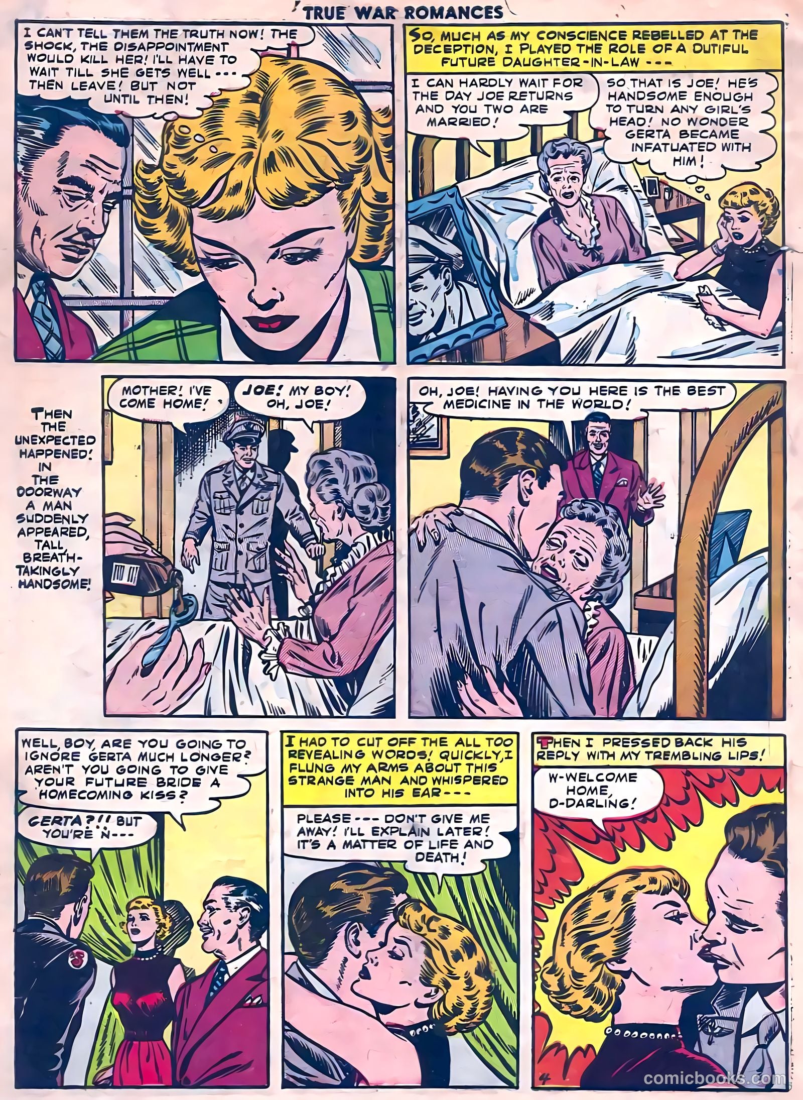 True War Romances #14 (1954) — page 6 of 36