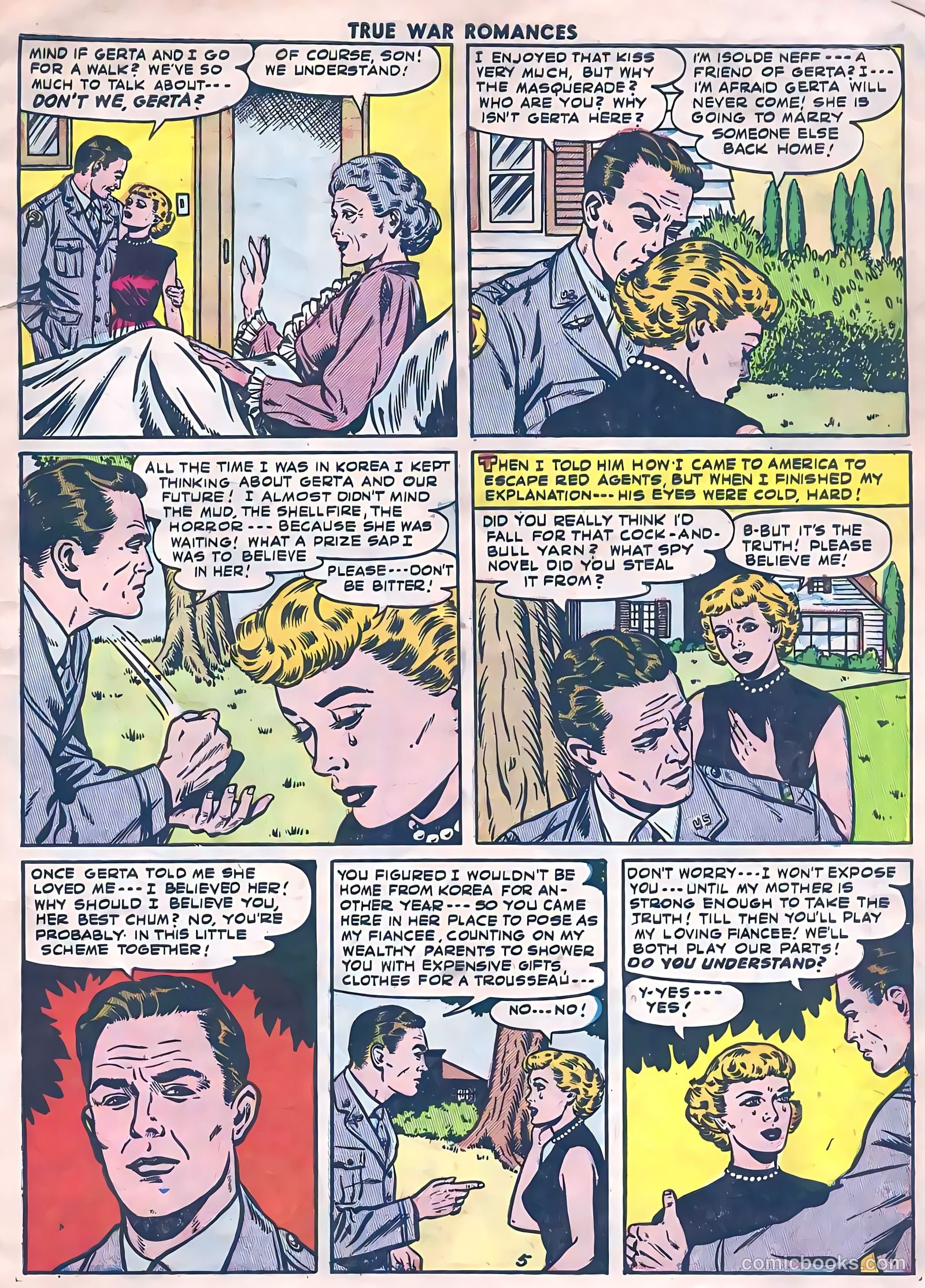 True War Romances #14 (1954) — page 7 of 36