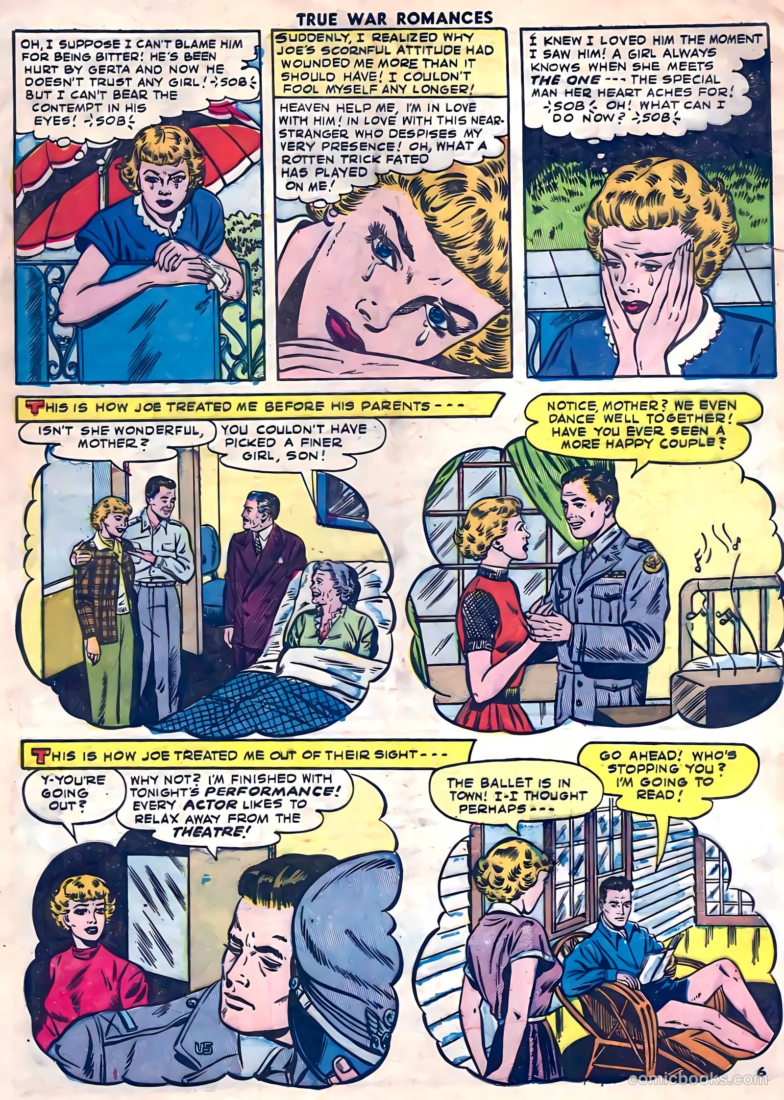 True War Romances #14 (1954) — page 8 of 36
