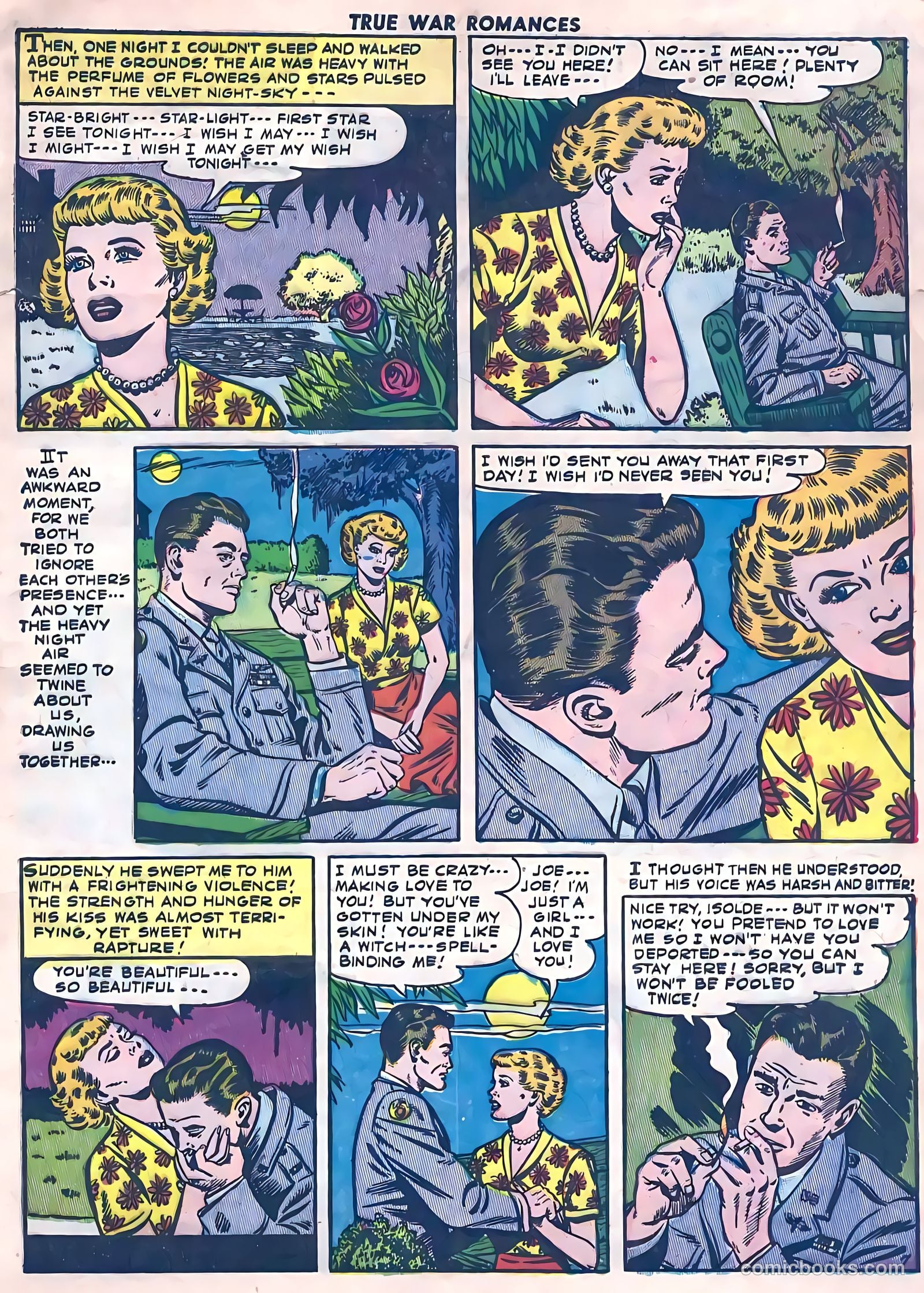 True War Romances #14 (1954) — page 9 of 36