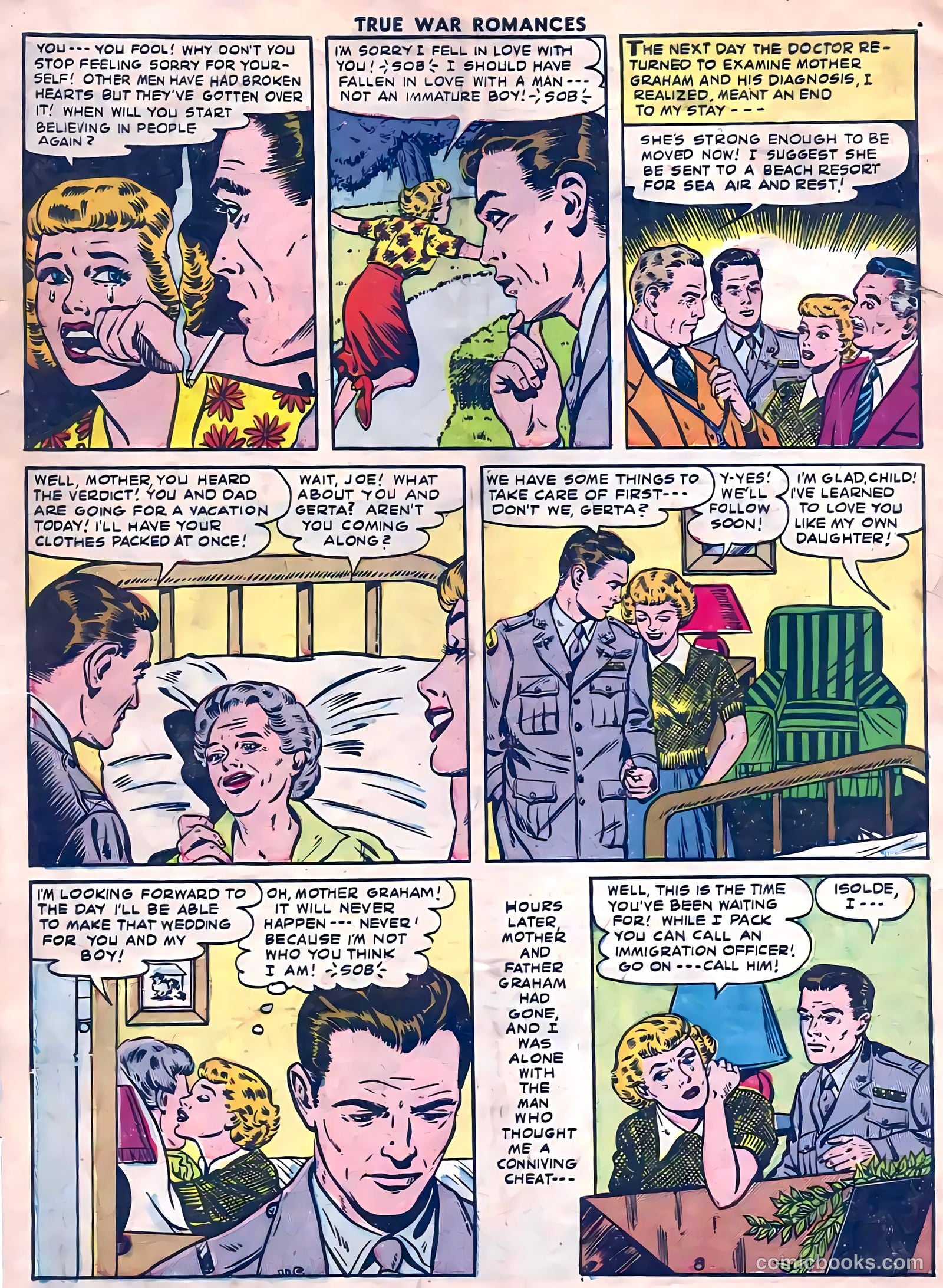 True War Romances #14 (1954) — page 10 of 36