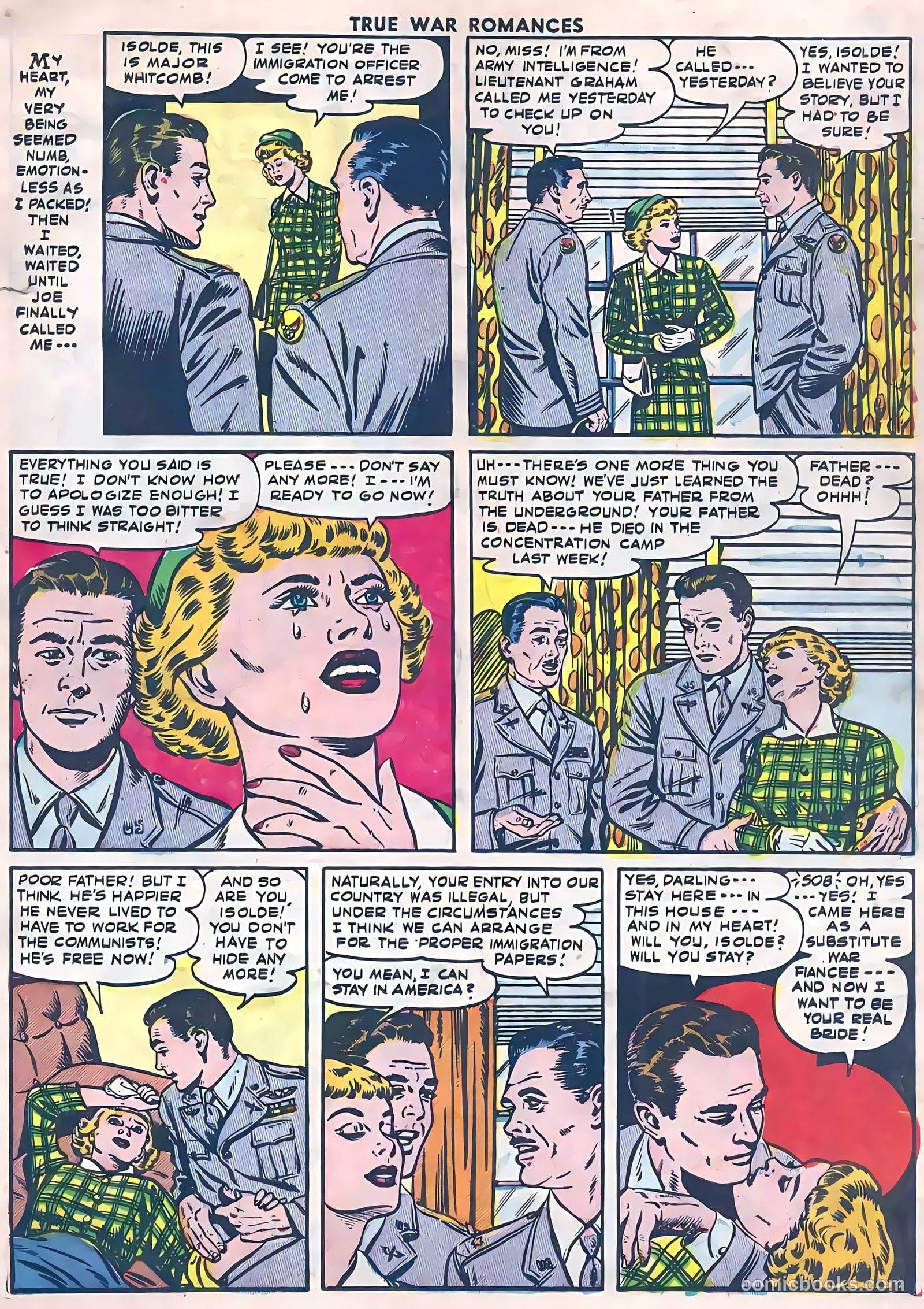 True War Romances #14 (1954) — page 11 of 36
