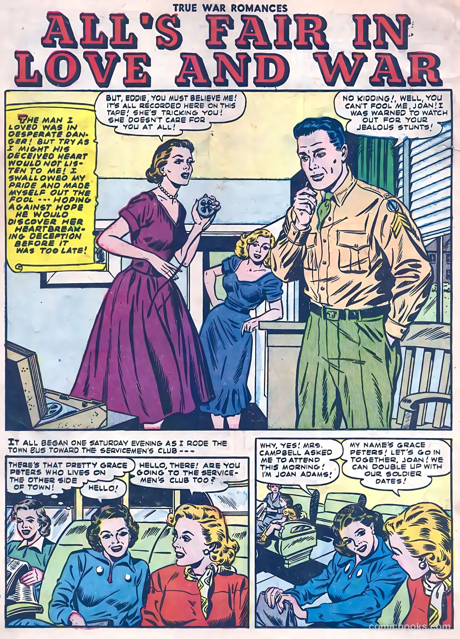 True War Romances #14 (1954) — page 18 of 36