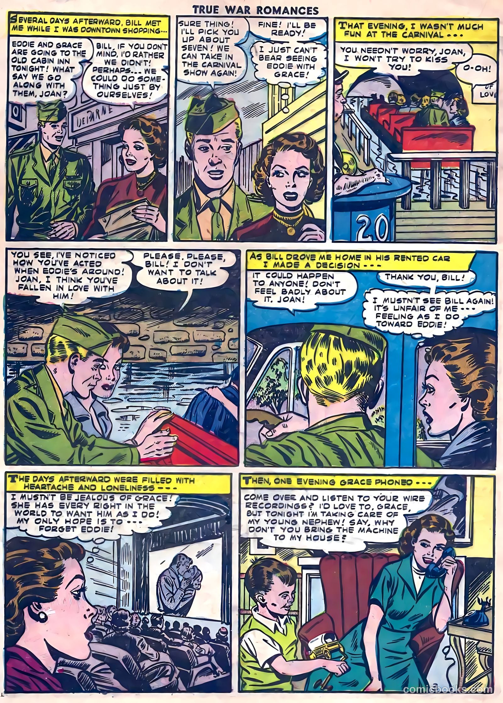 True War Romances #14 (1954) — page 20 of 36