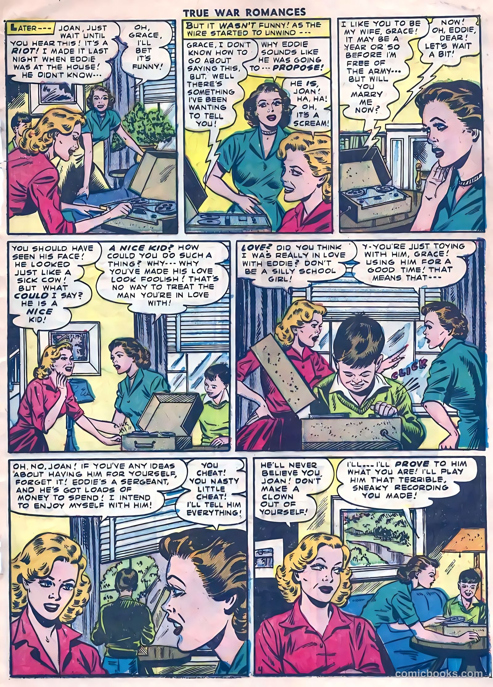 True War Romances #14 (1954) — page 21 of 36