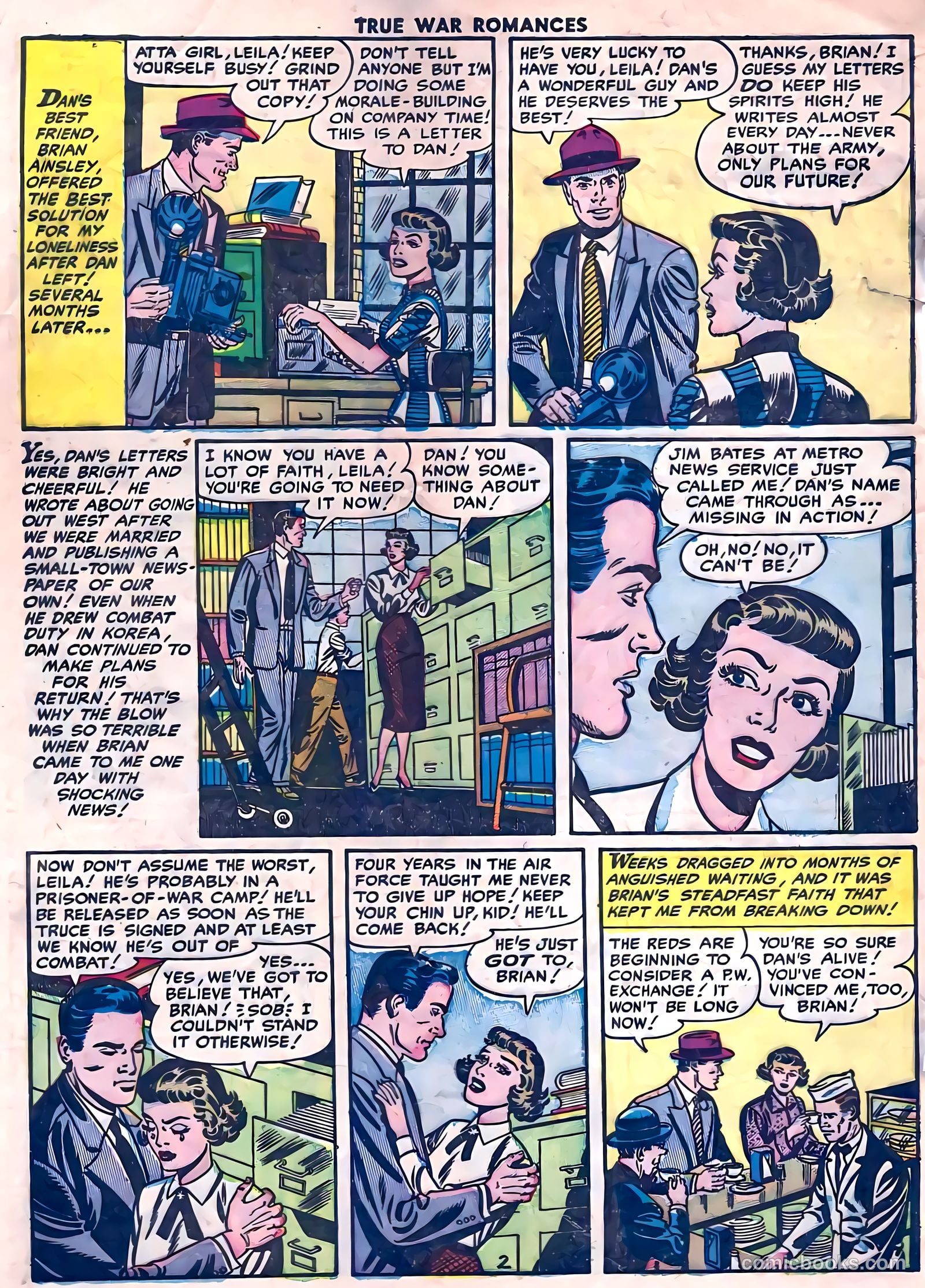 True War Romances #14 (1954) — page 28 of 36