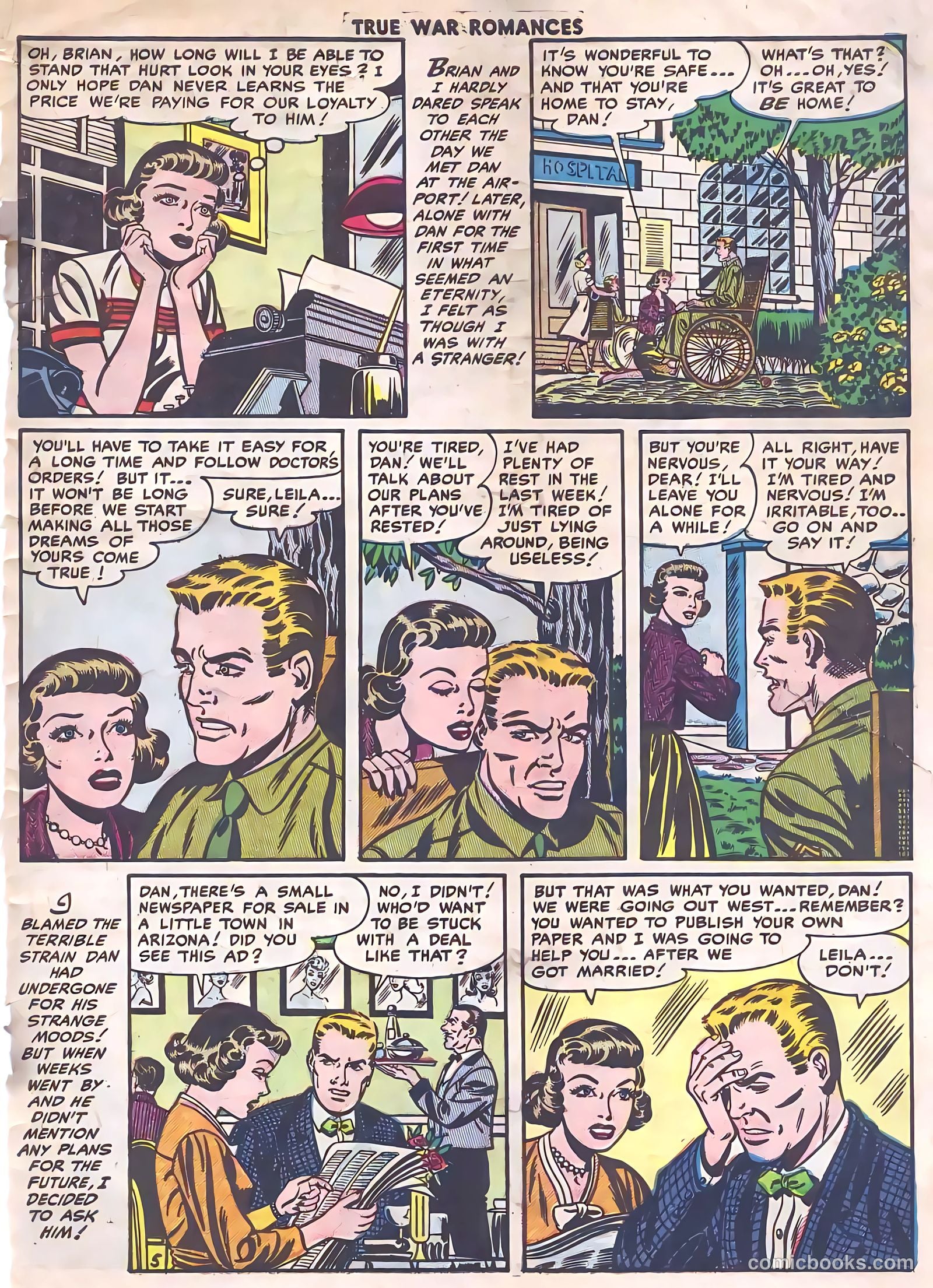 True War Romances #14 (1954) — page 31 of 36