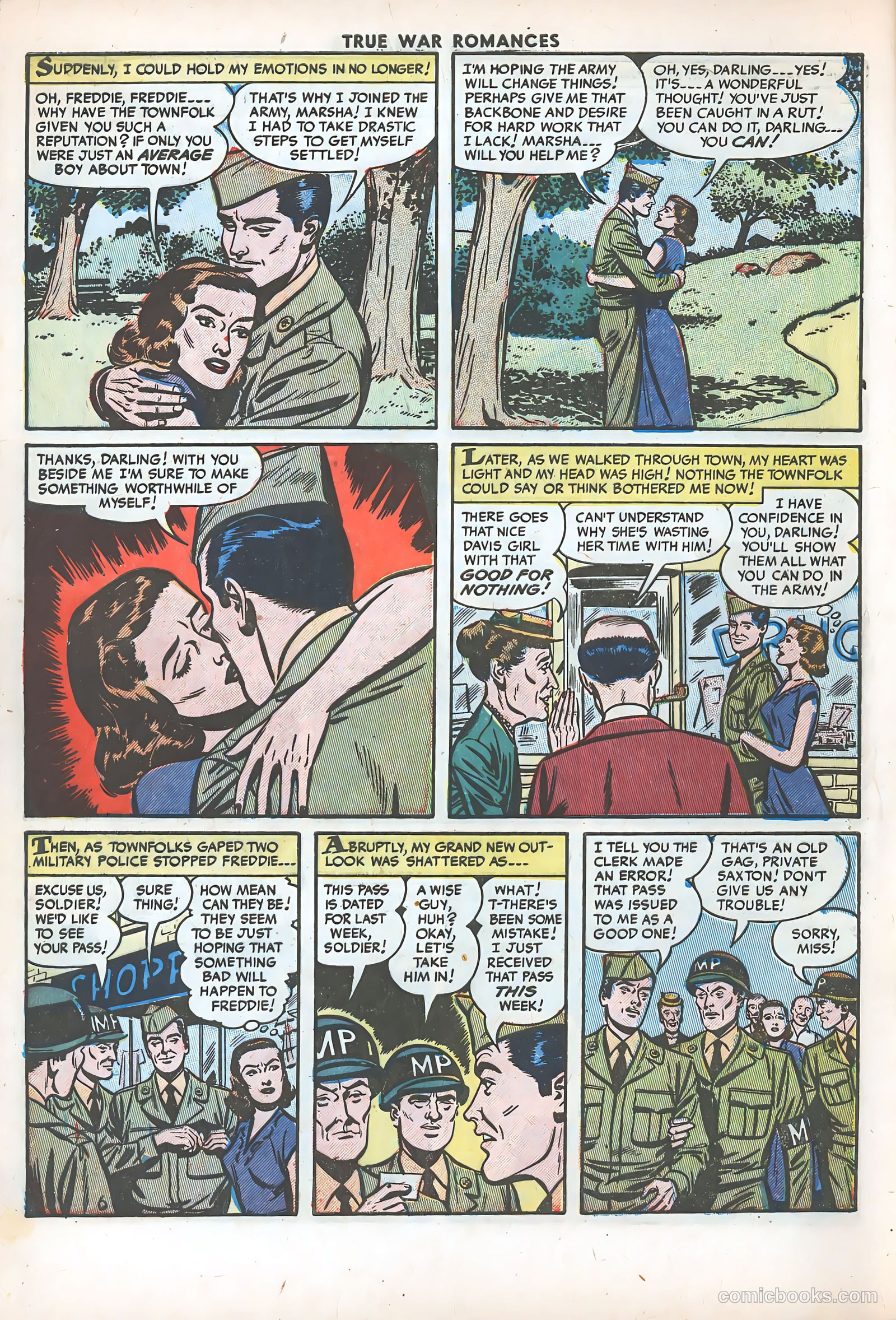 True War Romances #15 (1954) — page 8 of 36
