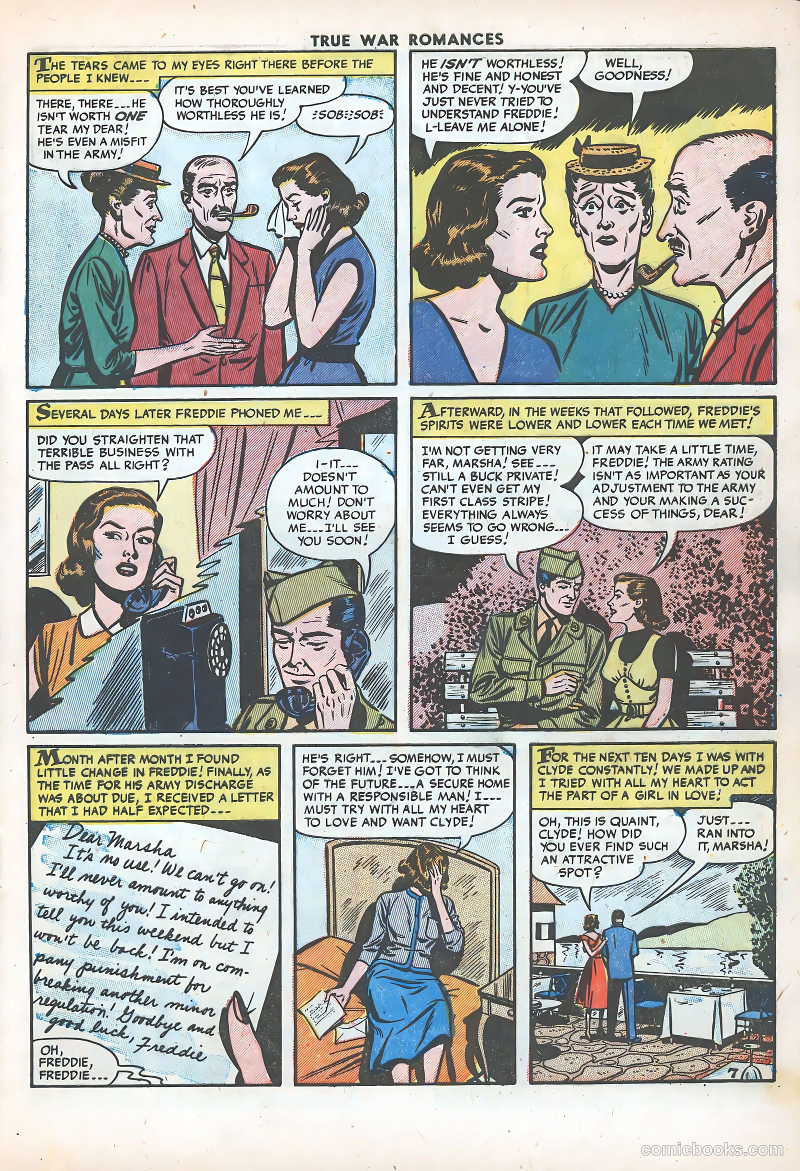 True War Romances #15 (1954) — page 9 of 36