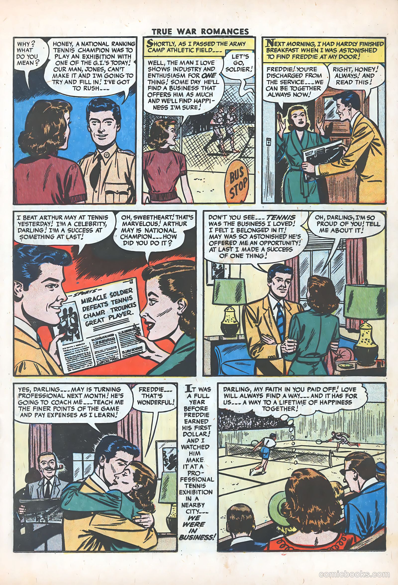 True War Romances #15 (1954) — page 11 of 36
