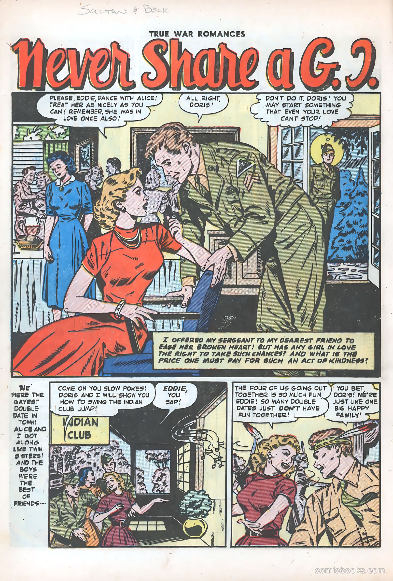 True War Romances #15 (1954) — page 12 of 36