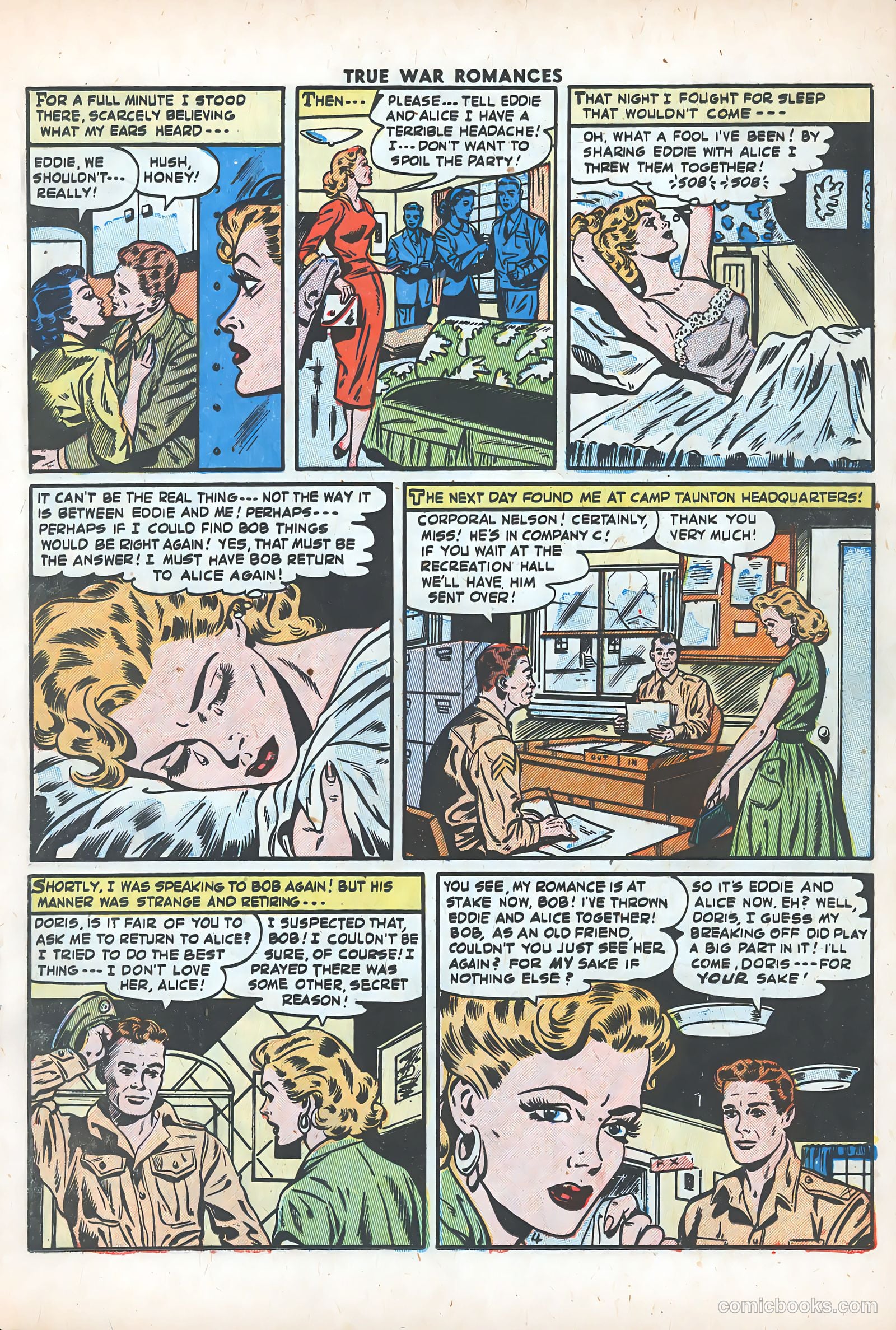 True War Romances #15 (1954) — page 15 of 36