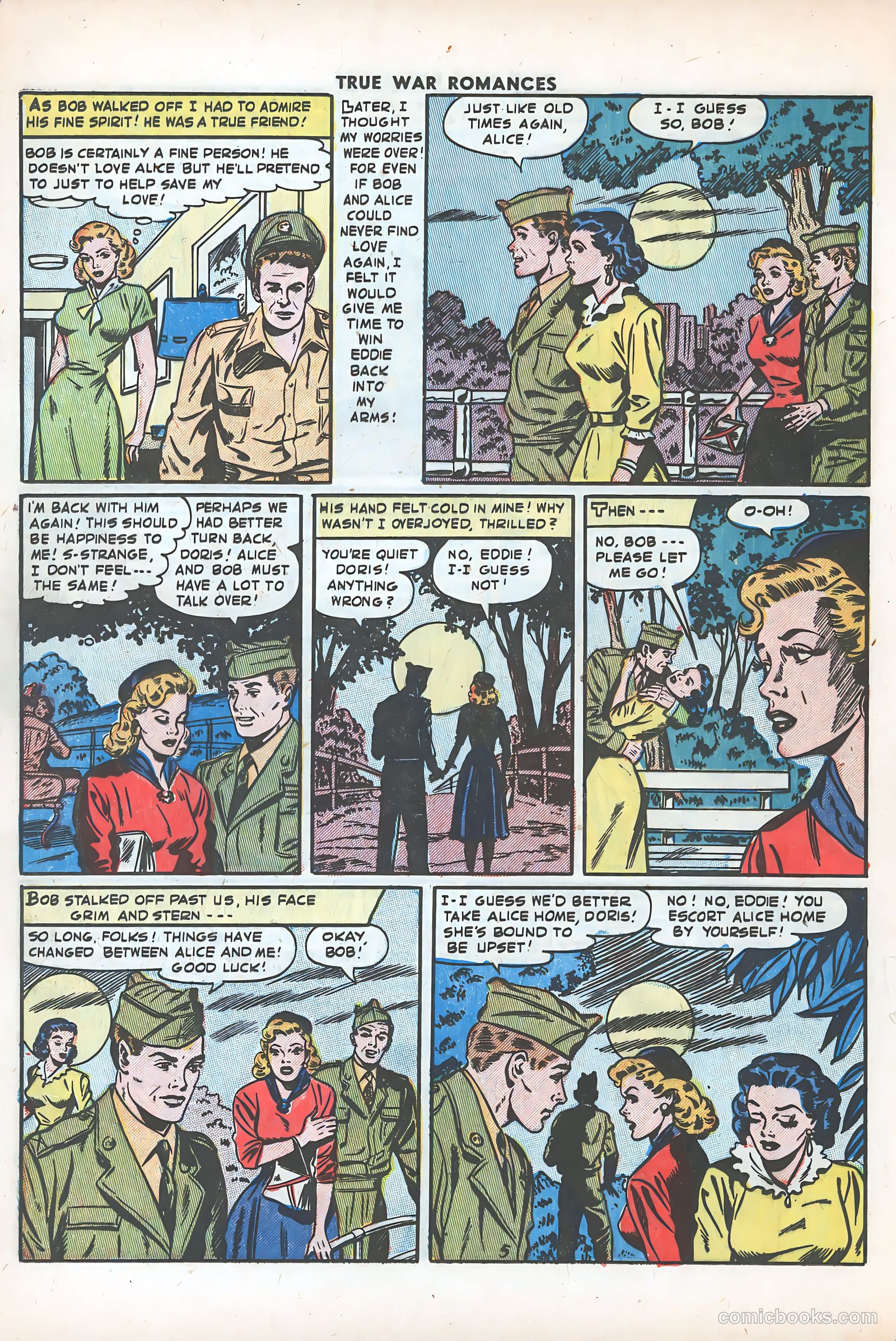 True War Romances #15 (1954) — page 16 of 36