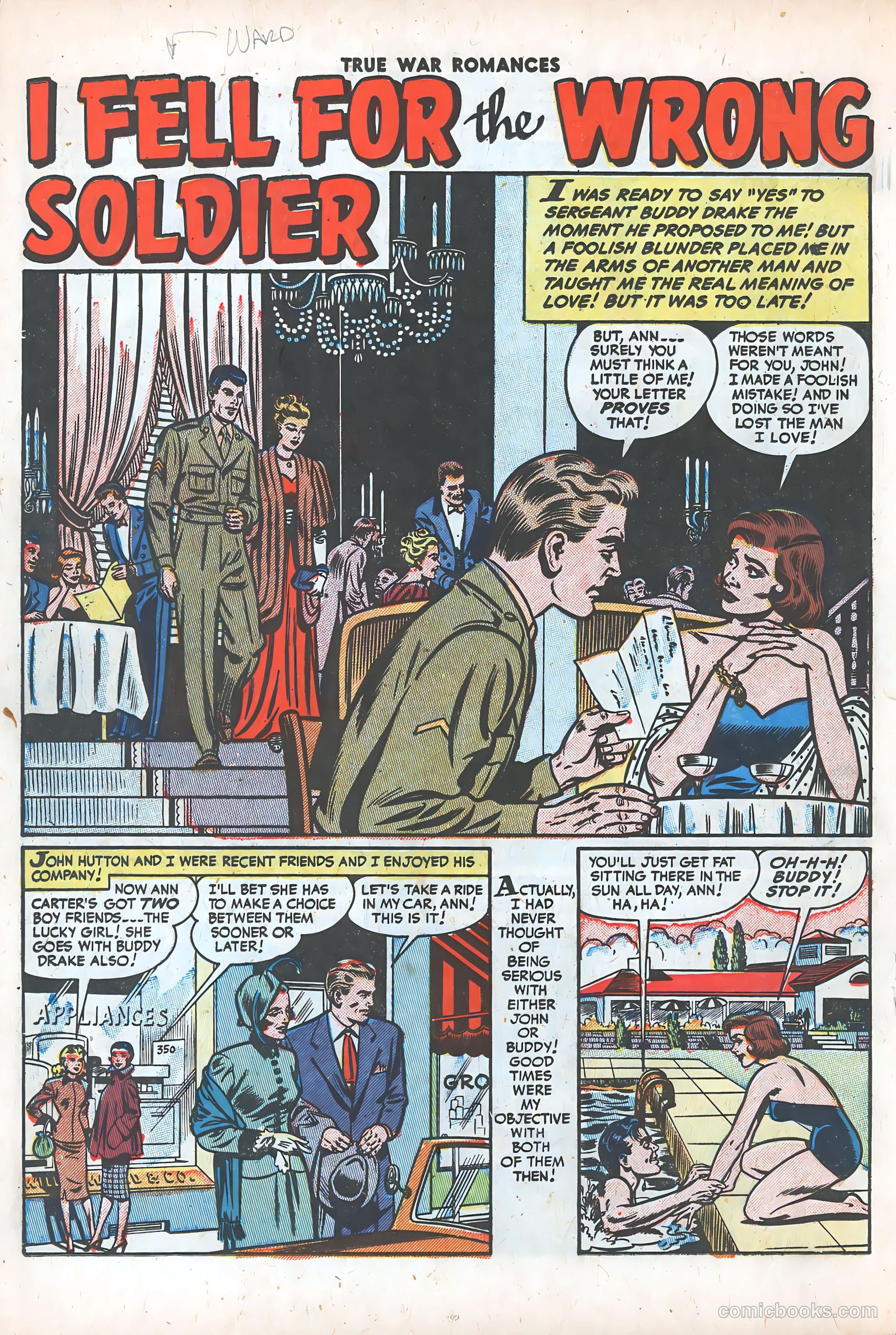 True War Romances #15 (1954) — page 18 of 36