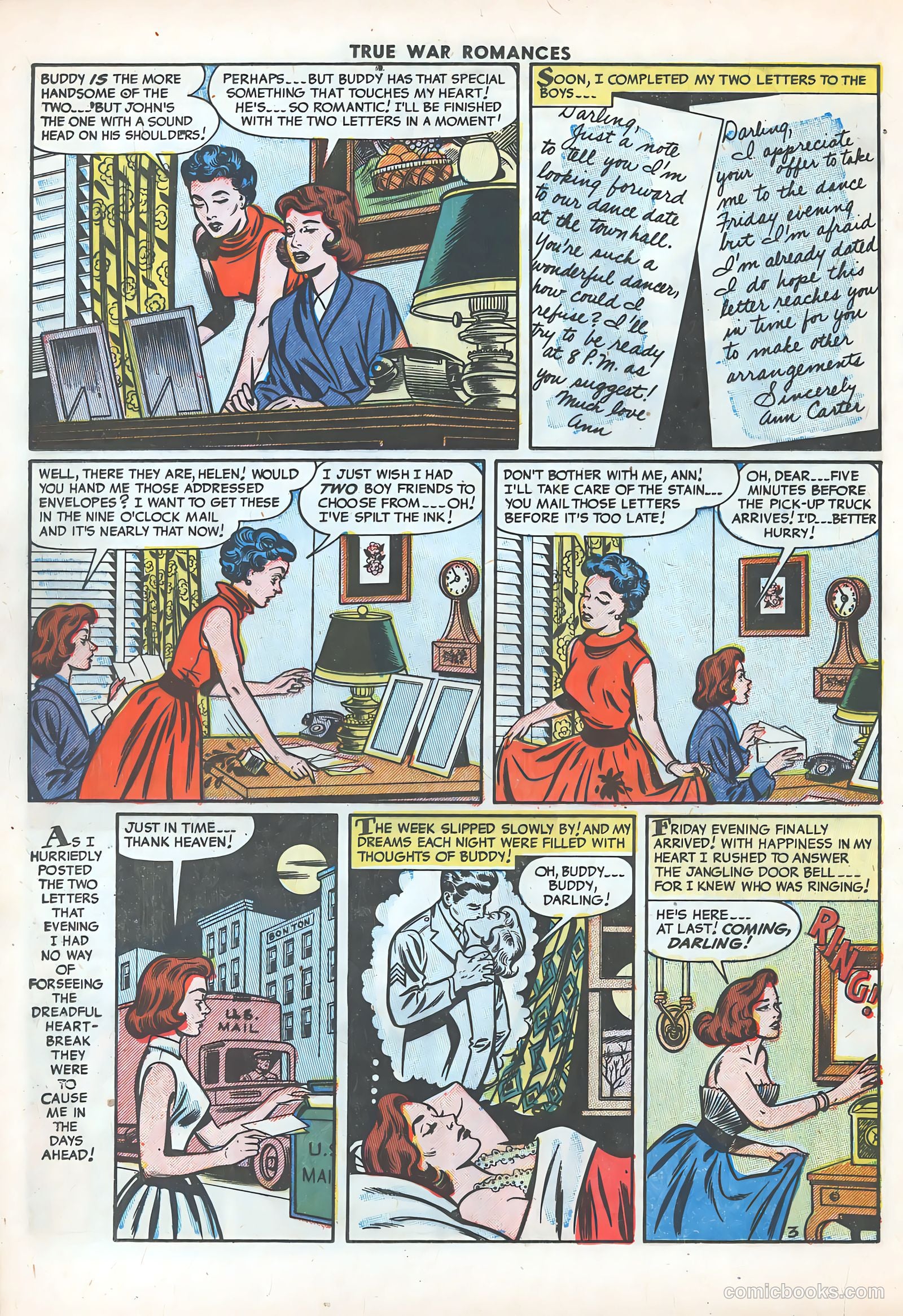 True War Romances #15 (1954) — page 20 of 36