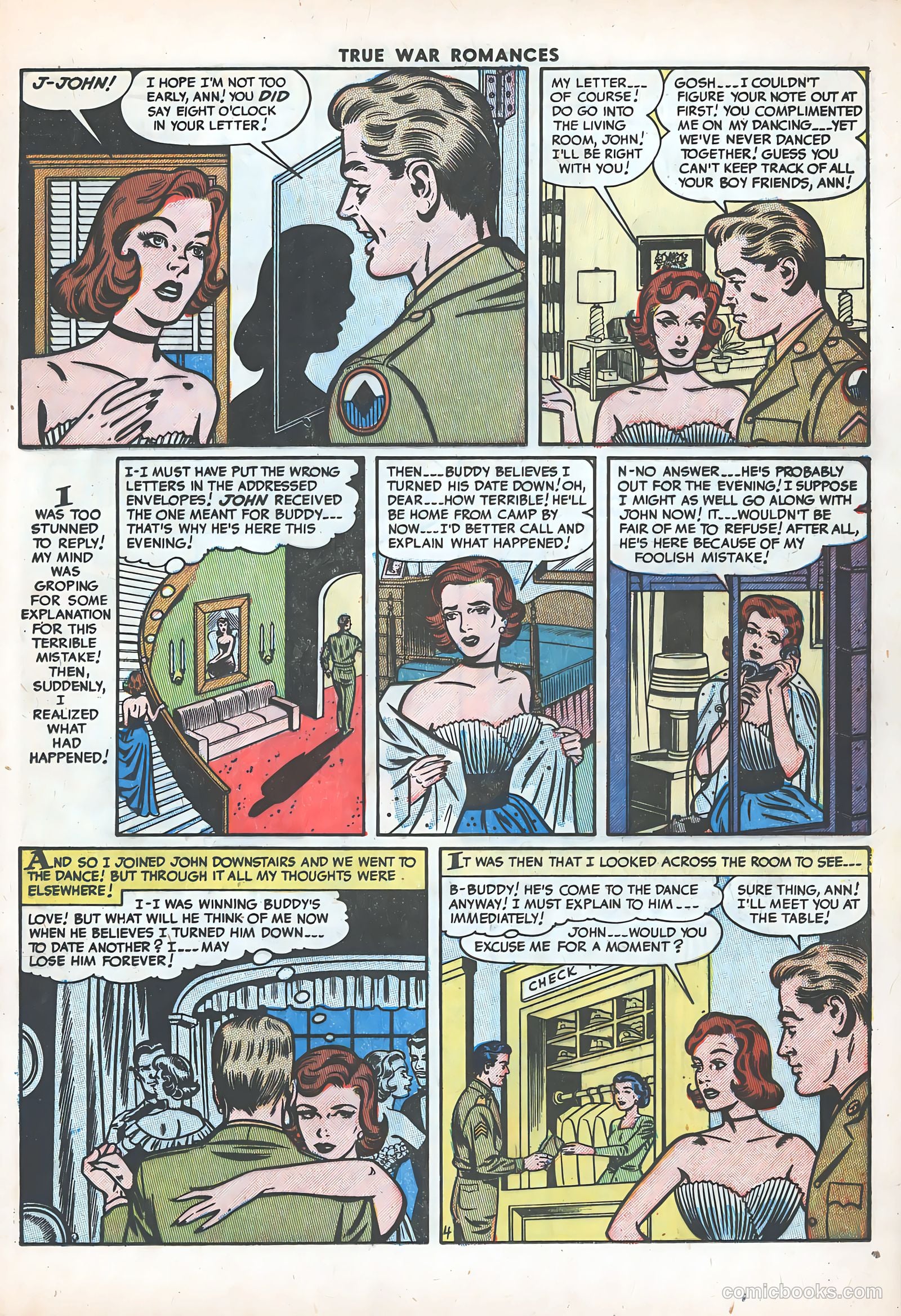 True War Romances #15 (1954) — page 21 of 36