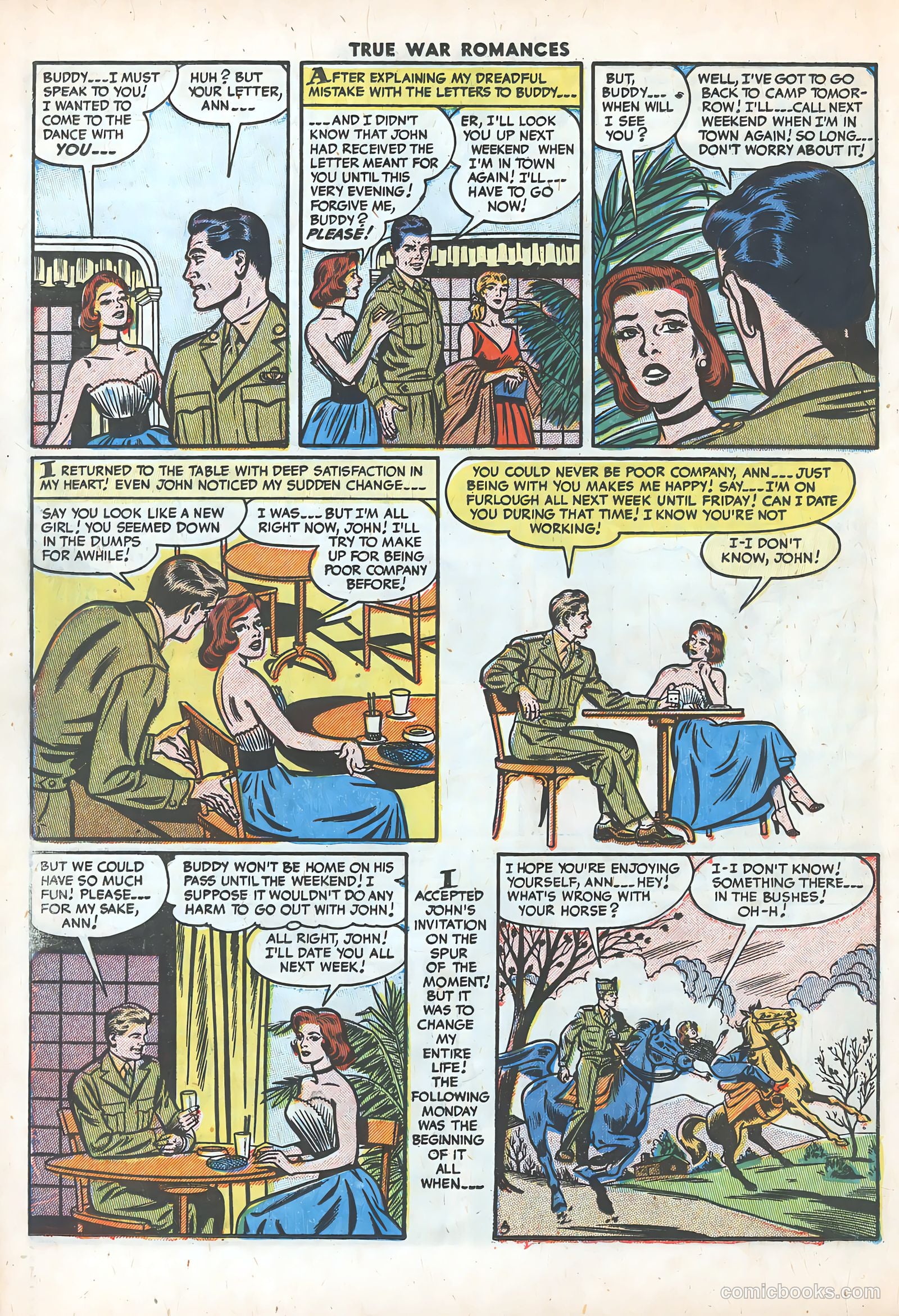 True War Romances #15 (1954) — page 22 of 36
