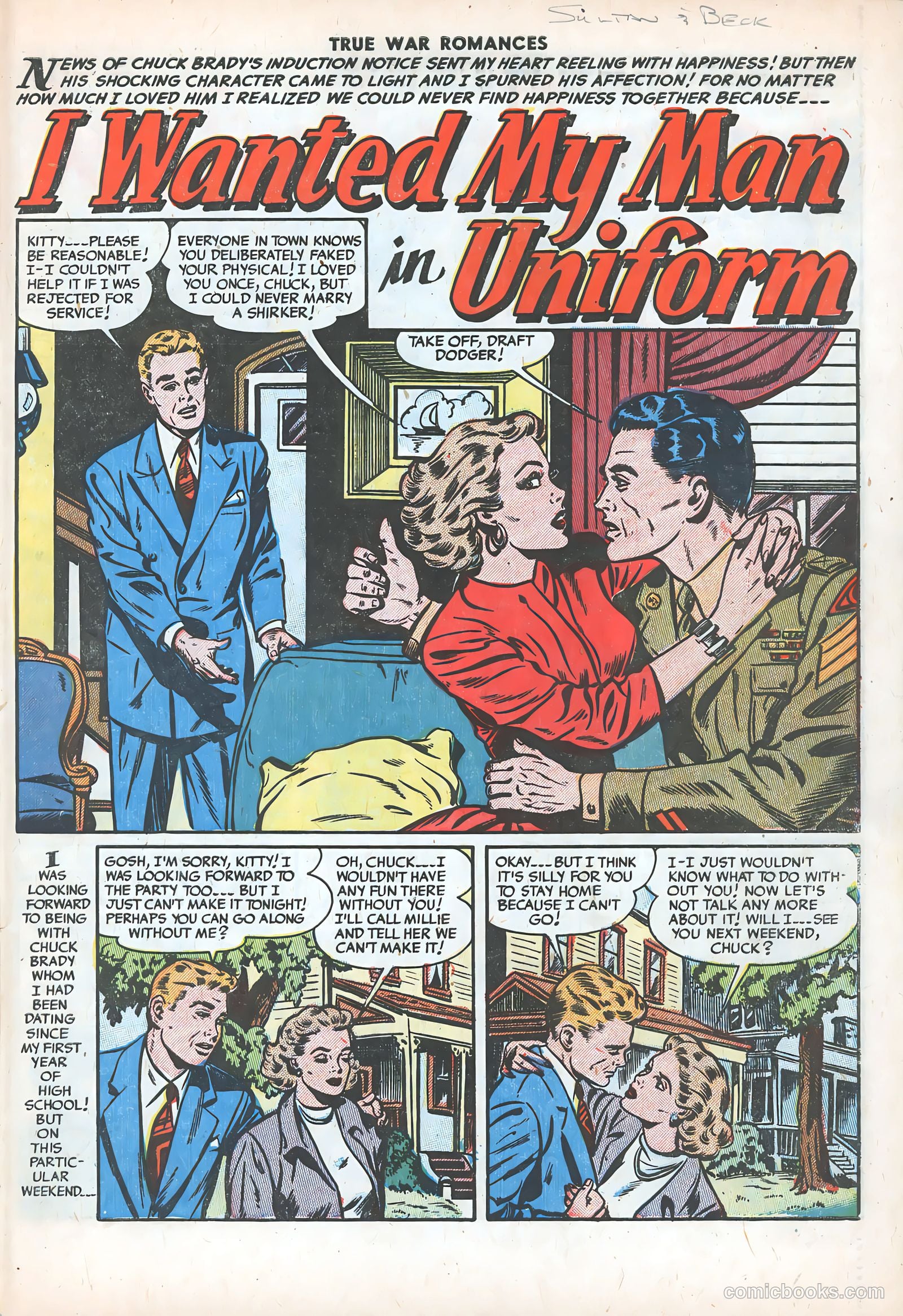 True War Romances #15 (1954) — page 27 of 36