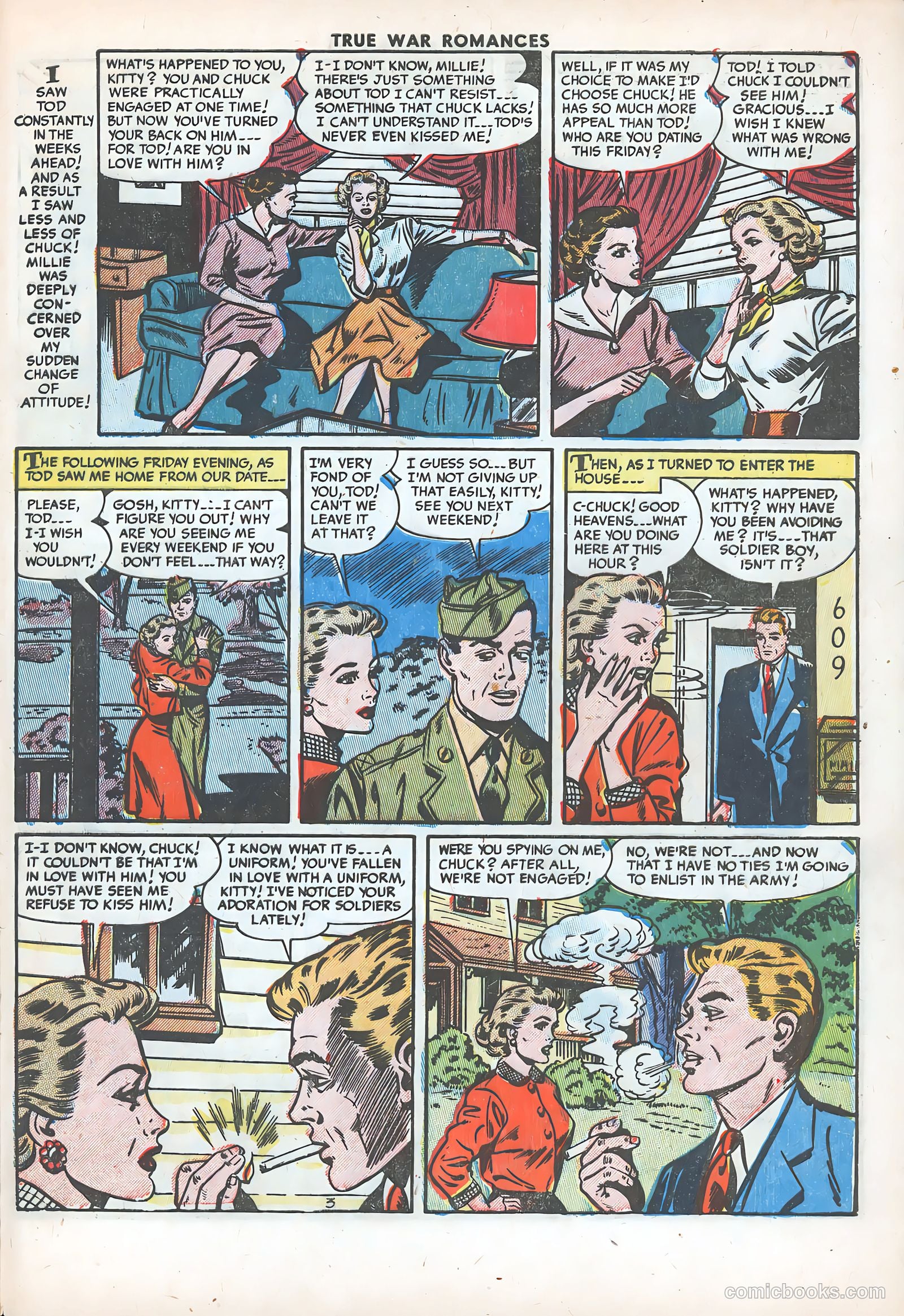 True War Romances #15 (1954) — page 29 of 36