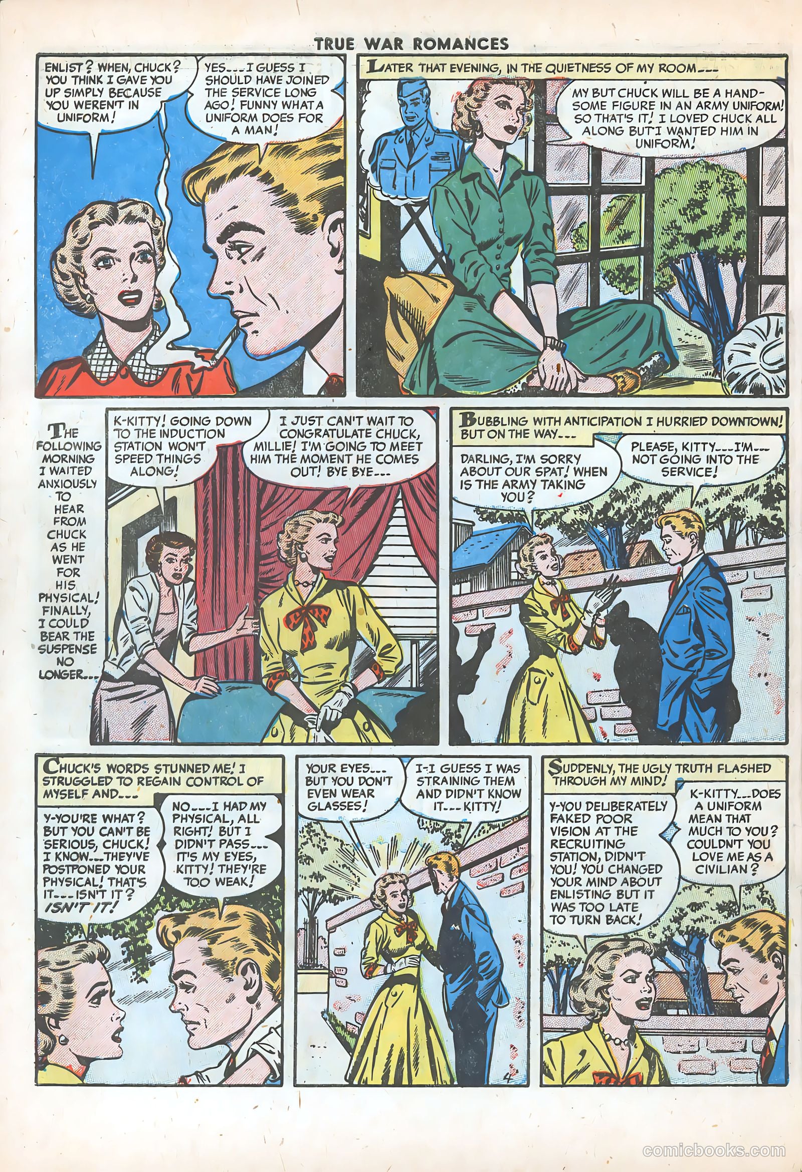 True War Romances #15 (1954) — page 30 of 36