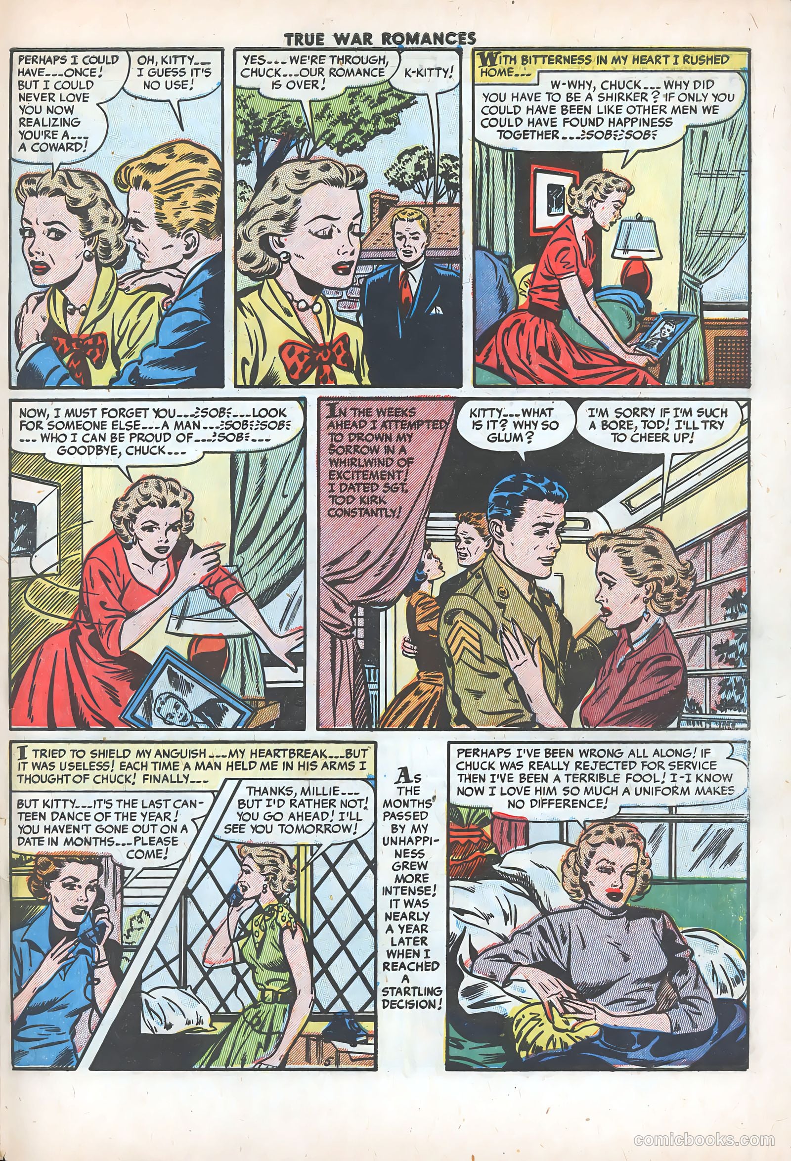 True War Romances #15 (1954) — page 31 of 36