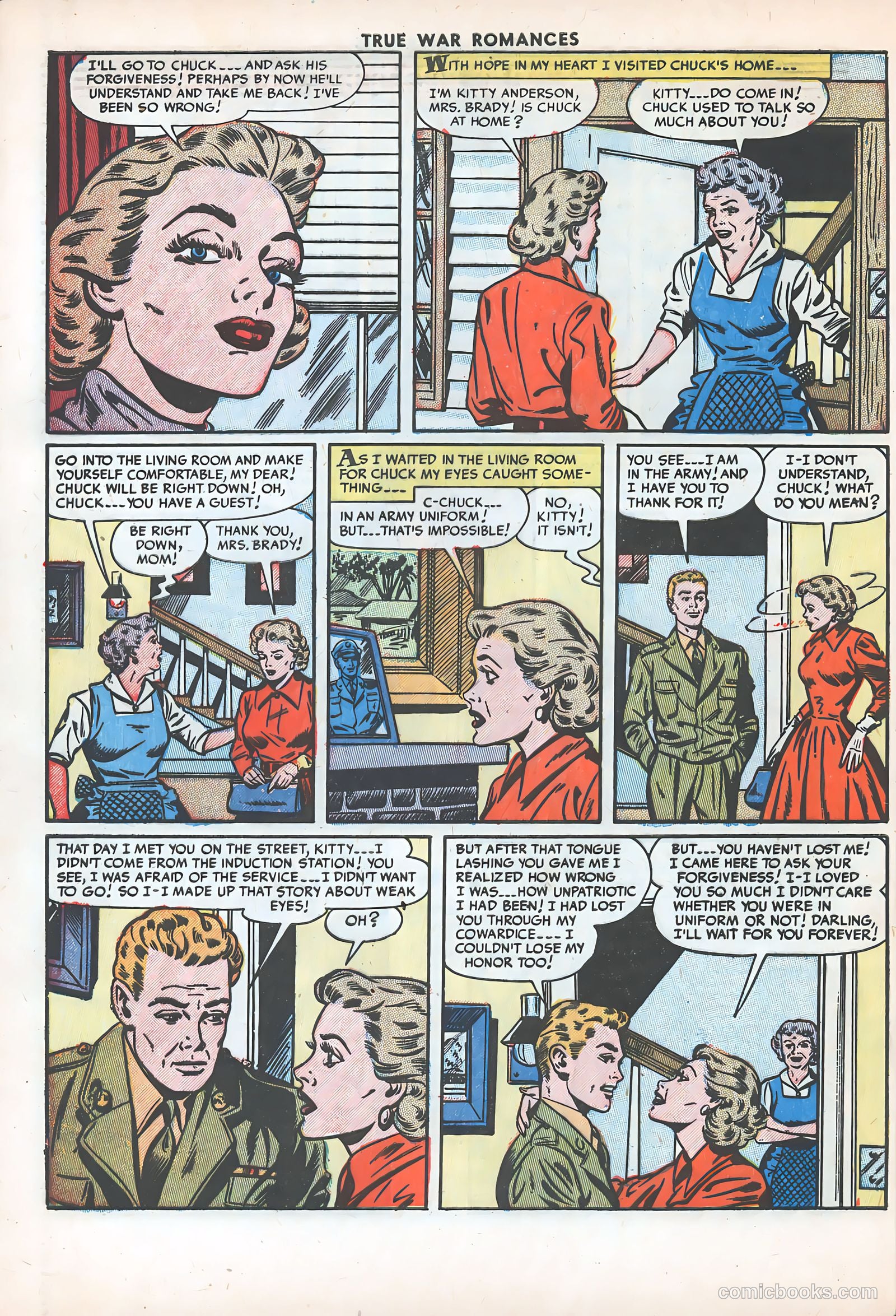True War Romances #15 (1954) — page 32 of 36