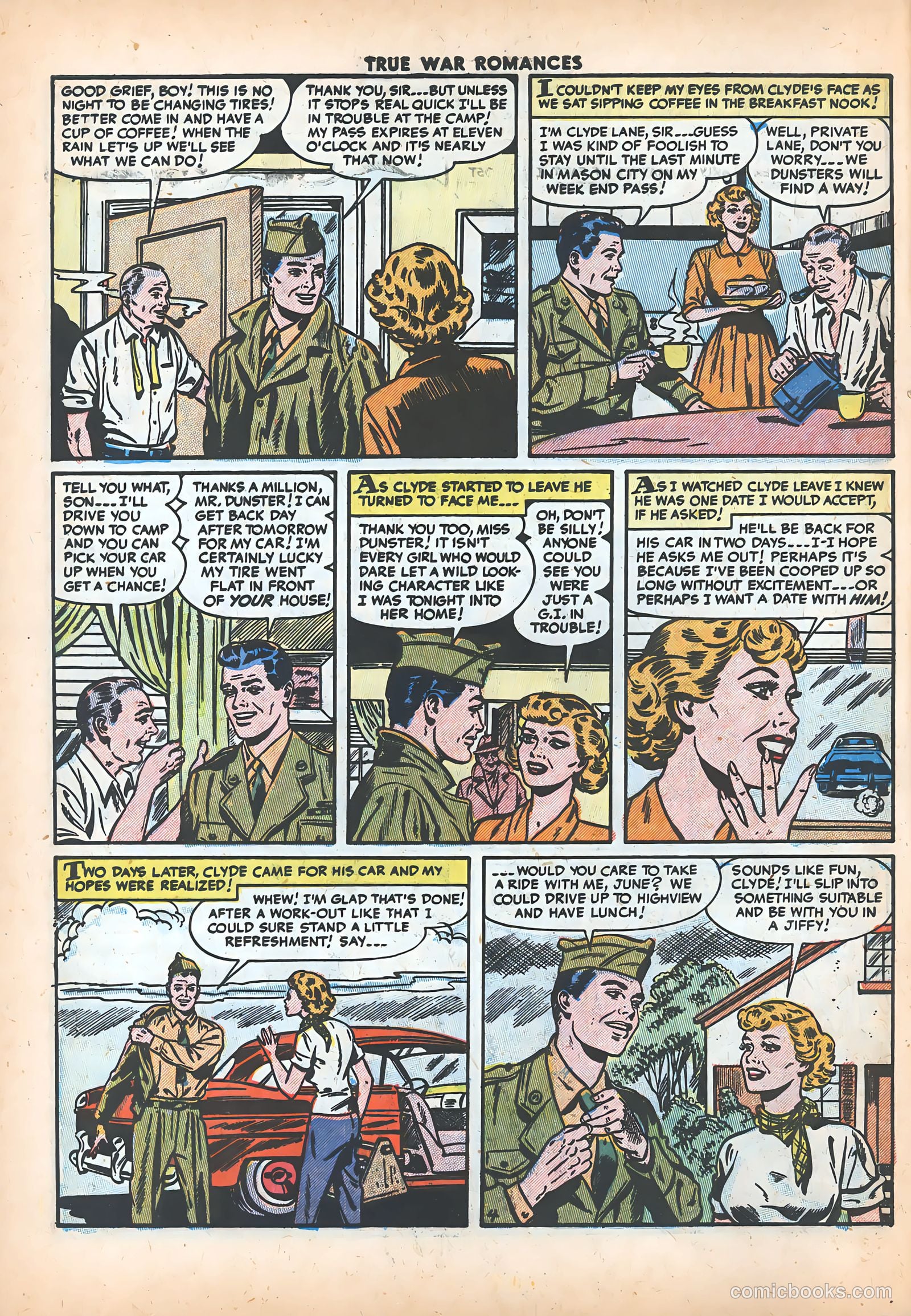 True War Romances #16 (1954) — page 6 of 36