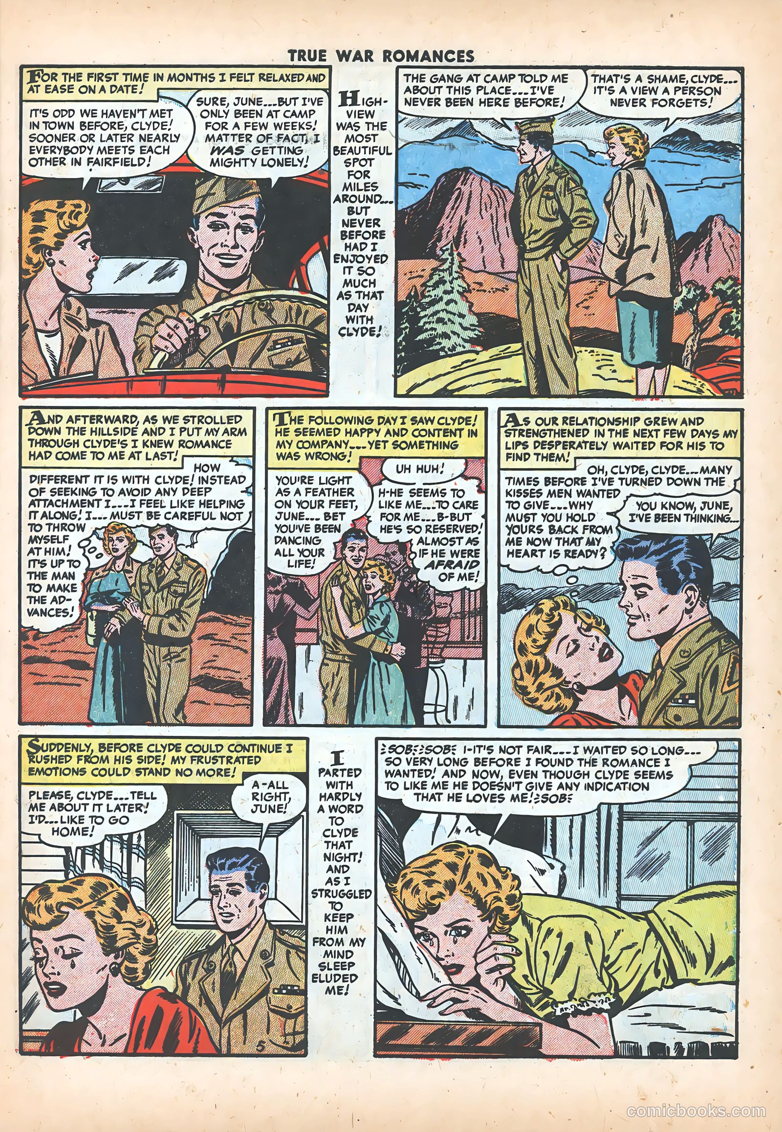 True War Romances #16 (1954) — page 7 of 36