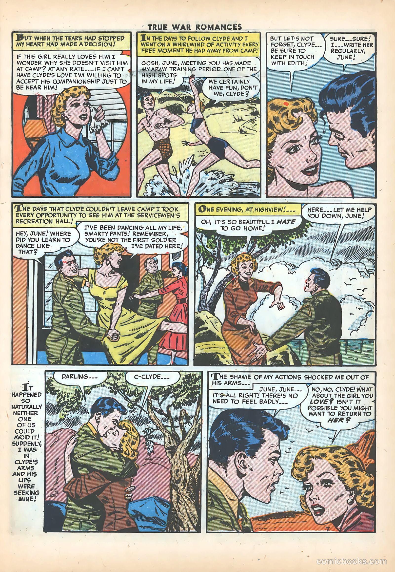True War Romances #16 (1954) — page 9 of 36