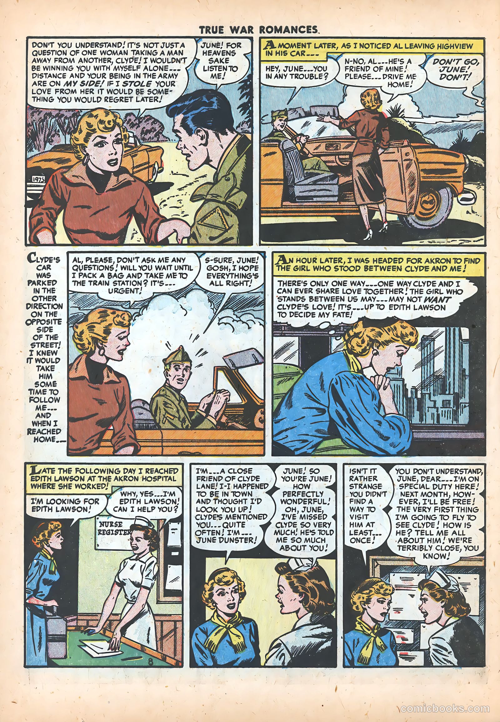 True War Romances #16 (1954) — page 10 of 36