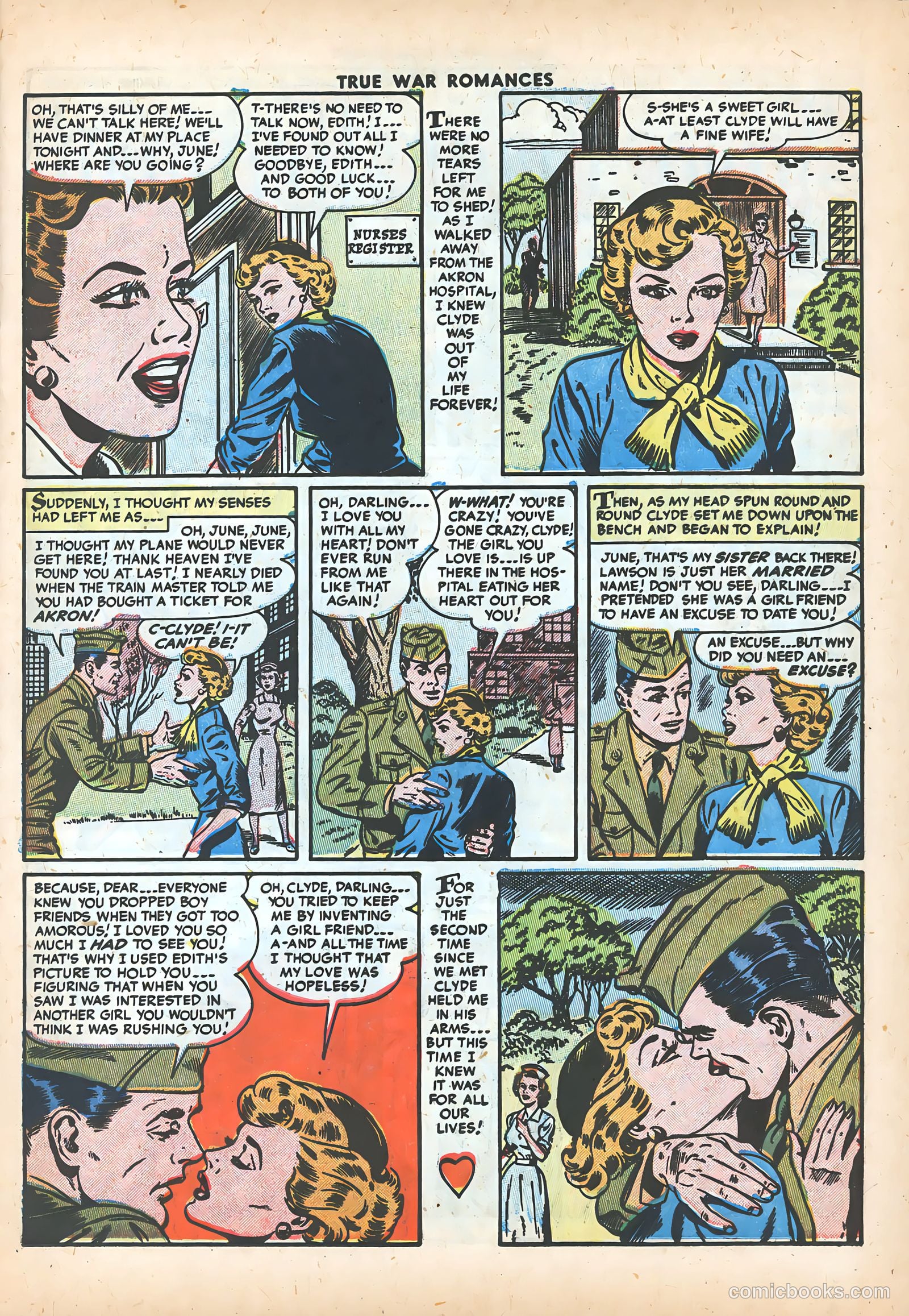 True War Romances #16 (1954) — page 11 of 36