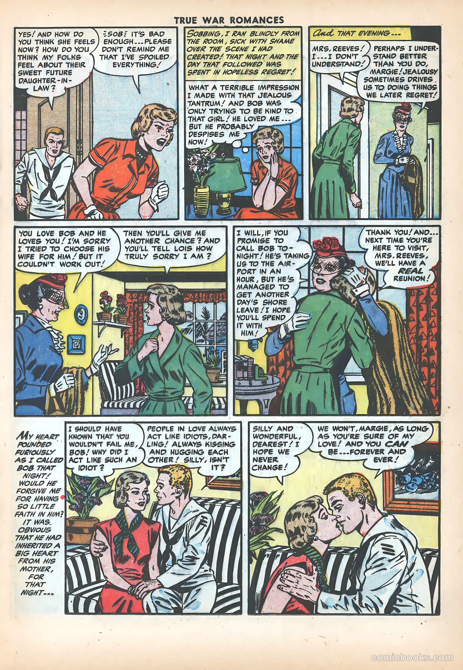 True War Romances #16 (1954) — page 17 of 36