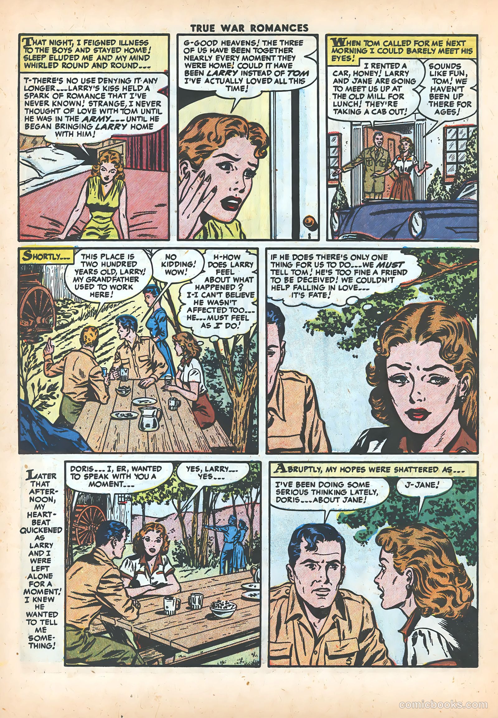 True War Romances #16 (1954) — page 22 of 36