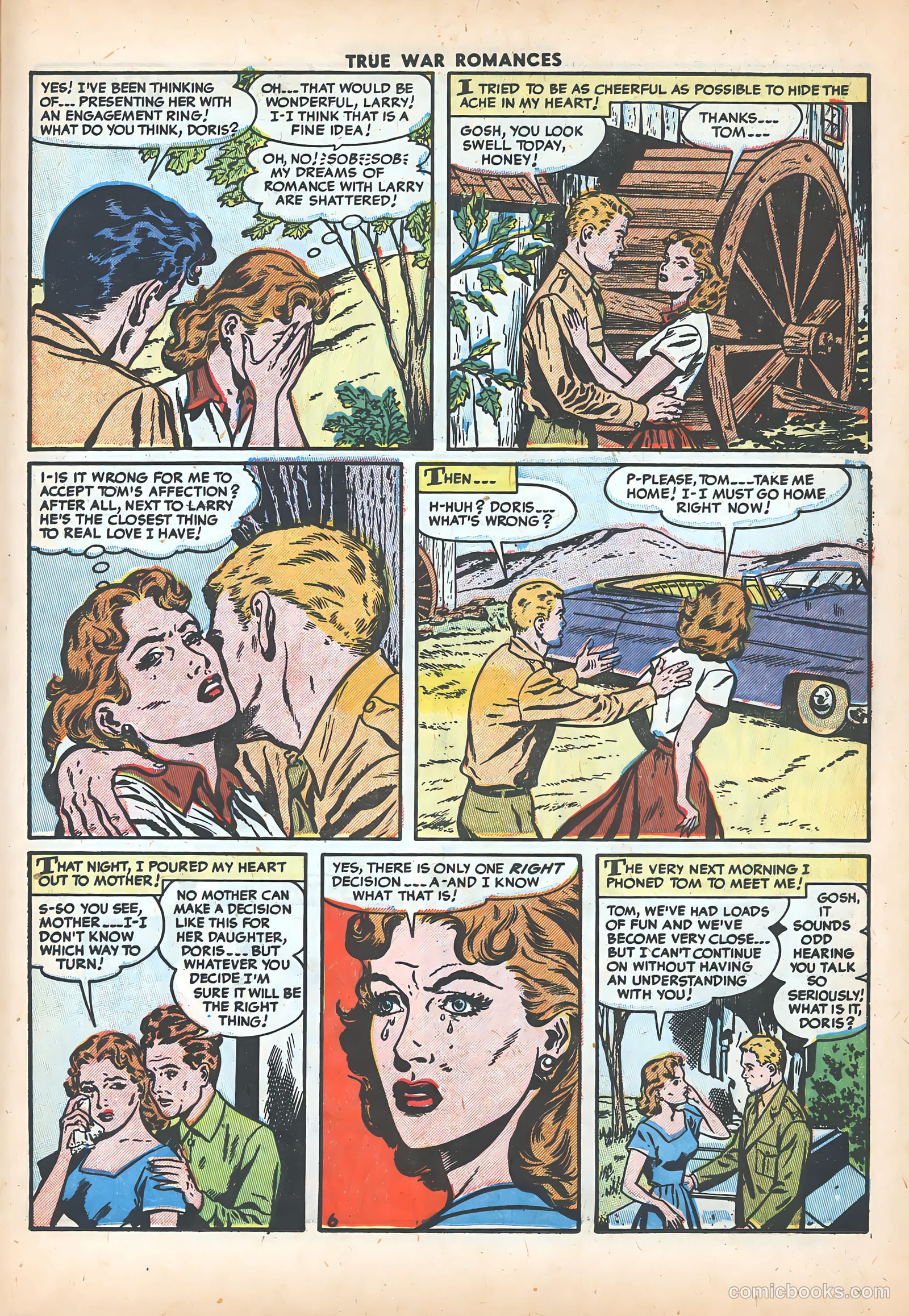 True War Romances #16 (1954) — page 23 of 36