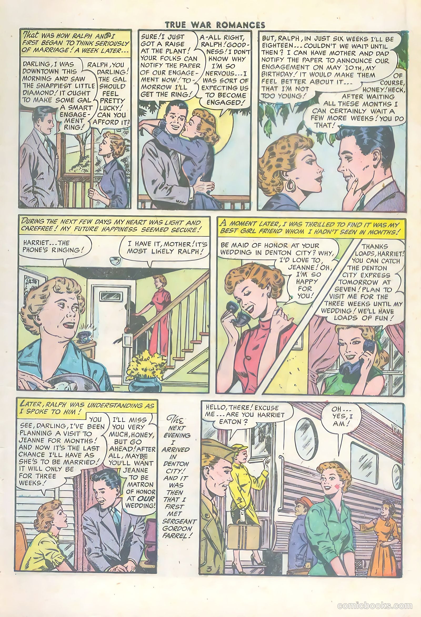 True War Romances #17 (1954) — page 5 of 36