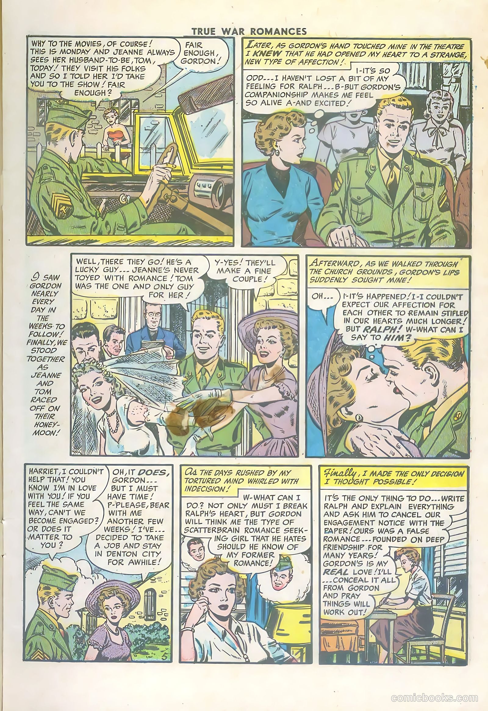 True War Romances #17 (1954) — page 7 of 36
