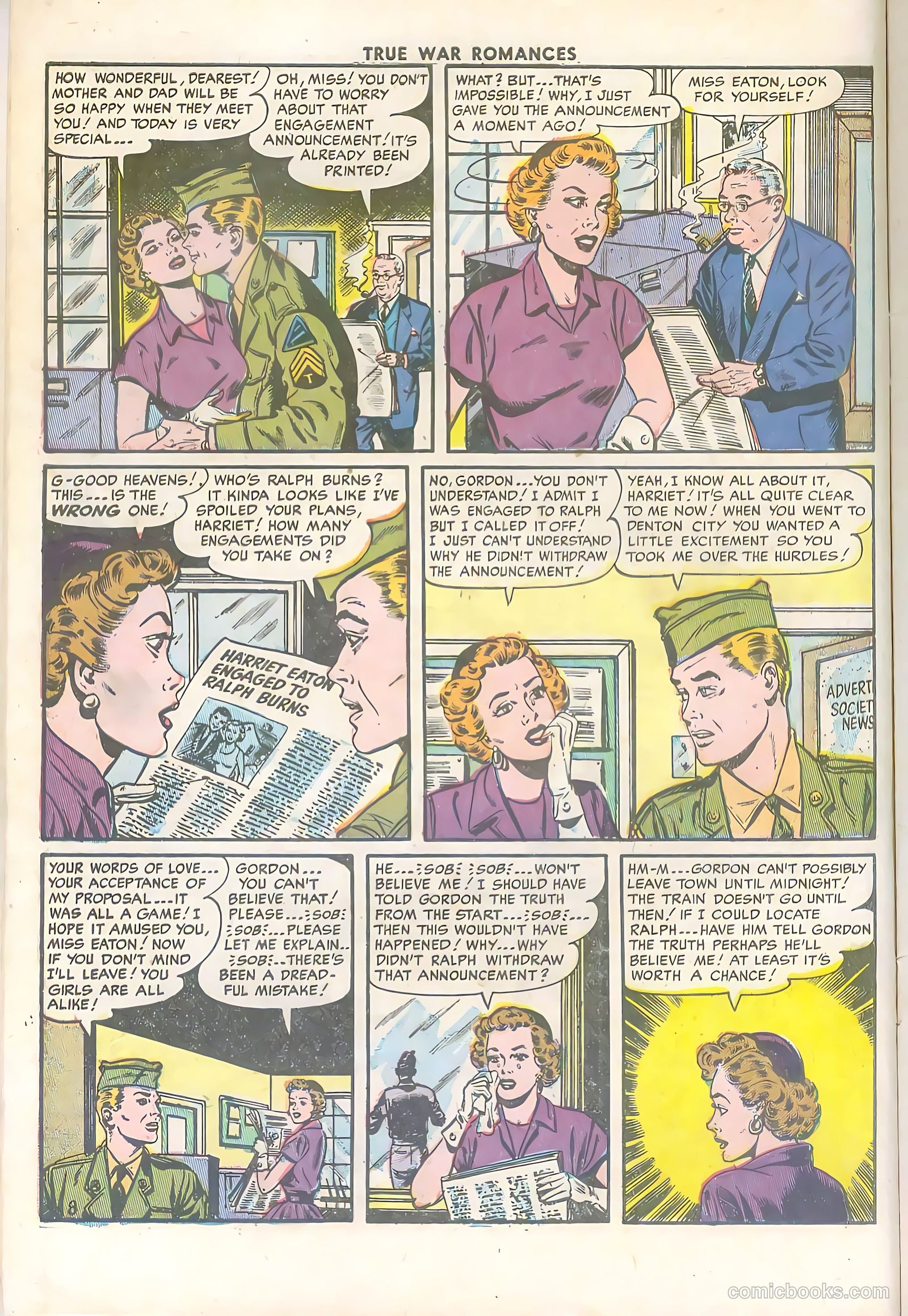 True War Romances #17 (1954) — page 10 of 36